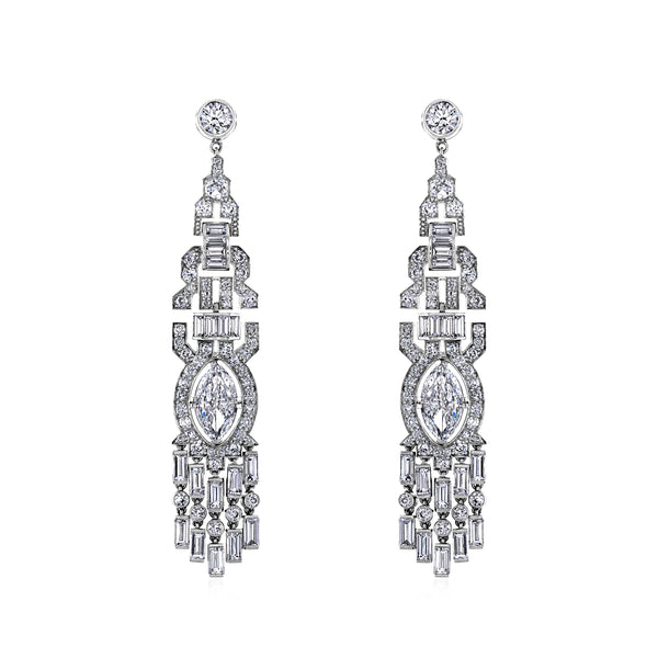 Mindi Mond - Hauté Joaillerie Diamond Chandeliers - (Silver)