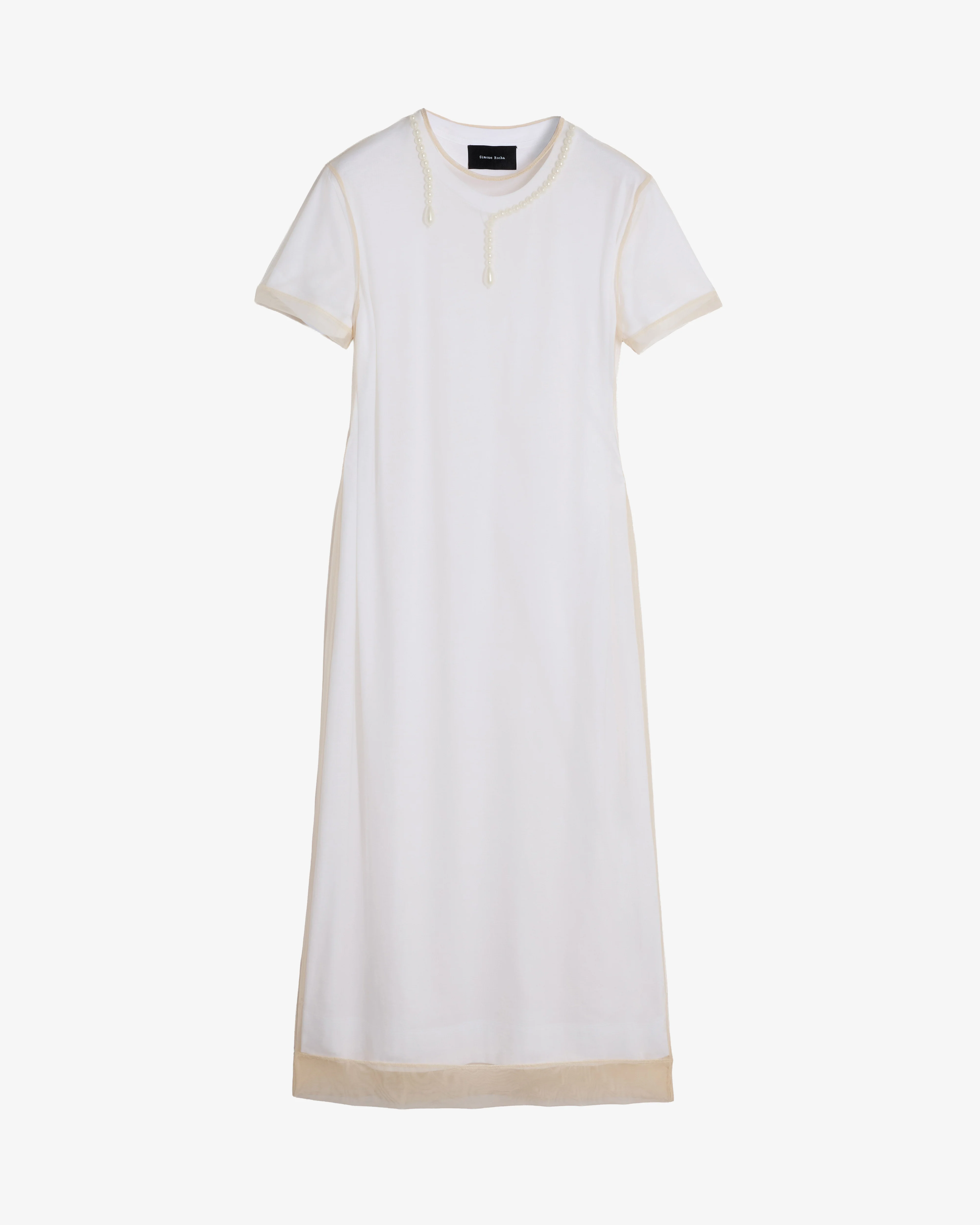 Simone Rocha - Women's Layered Liquid Dress - (White/Nude)