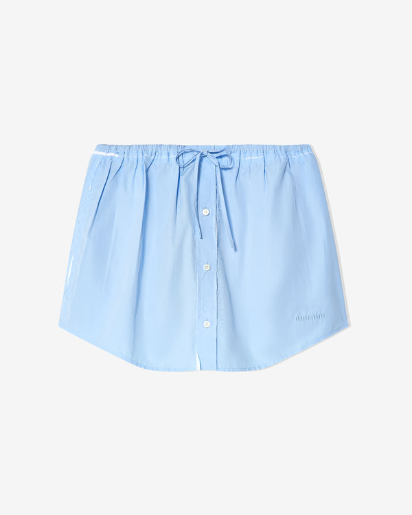 Miu Miu - Women
s Mini Skirt - (Blue)