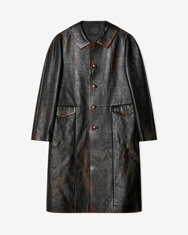 Prada - Men
s Leather Coat - (Black)