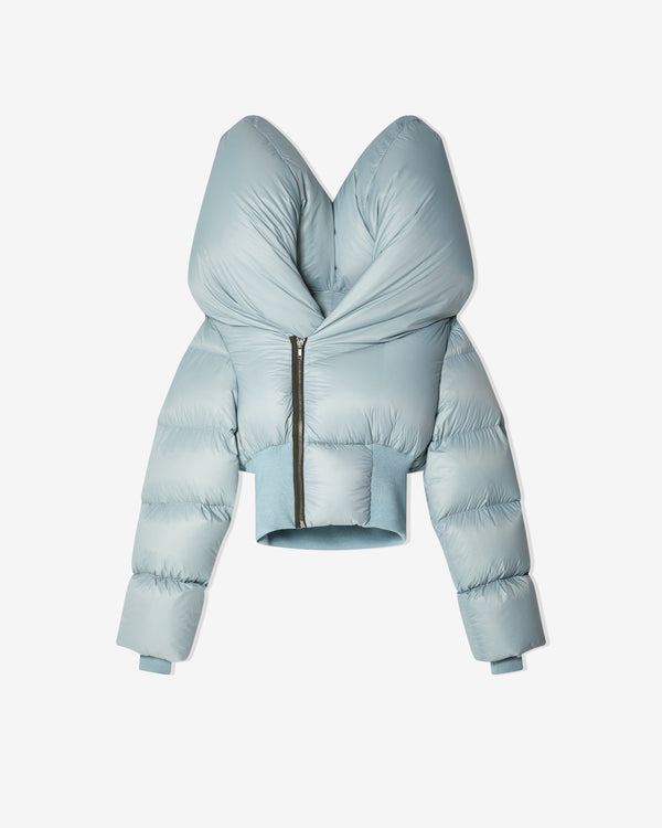 Rick Owens -  Men
s Woven Down Anubis Bomber Jacket - (Pale Blue)