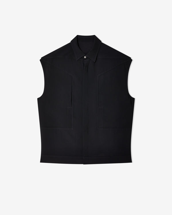 Rick Owens - Men
s Hollywood Sleeveless Jumbo Vest - (Black)