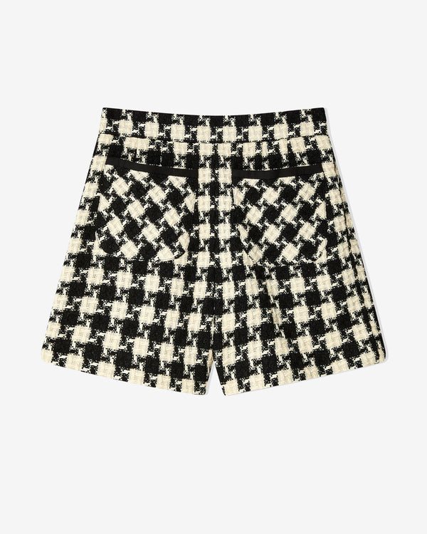 Valentino - Women
s Damier Light Tweed Shorts - (Ivory/Black)