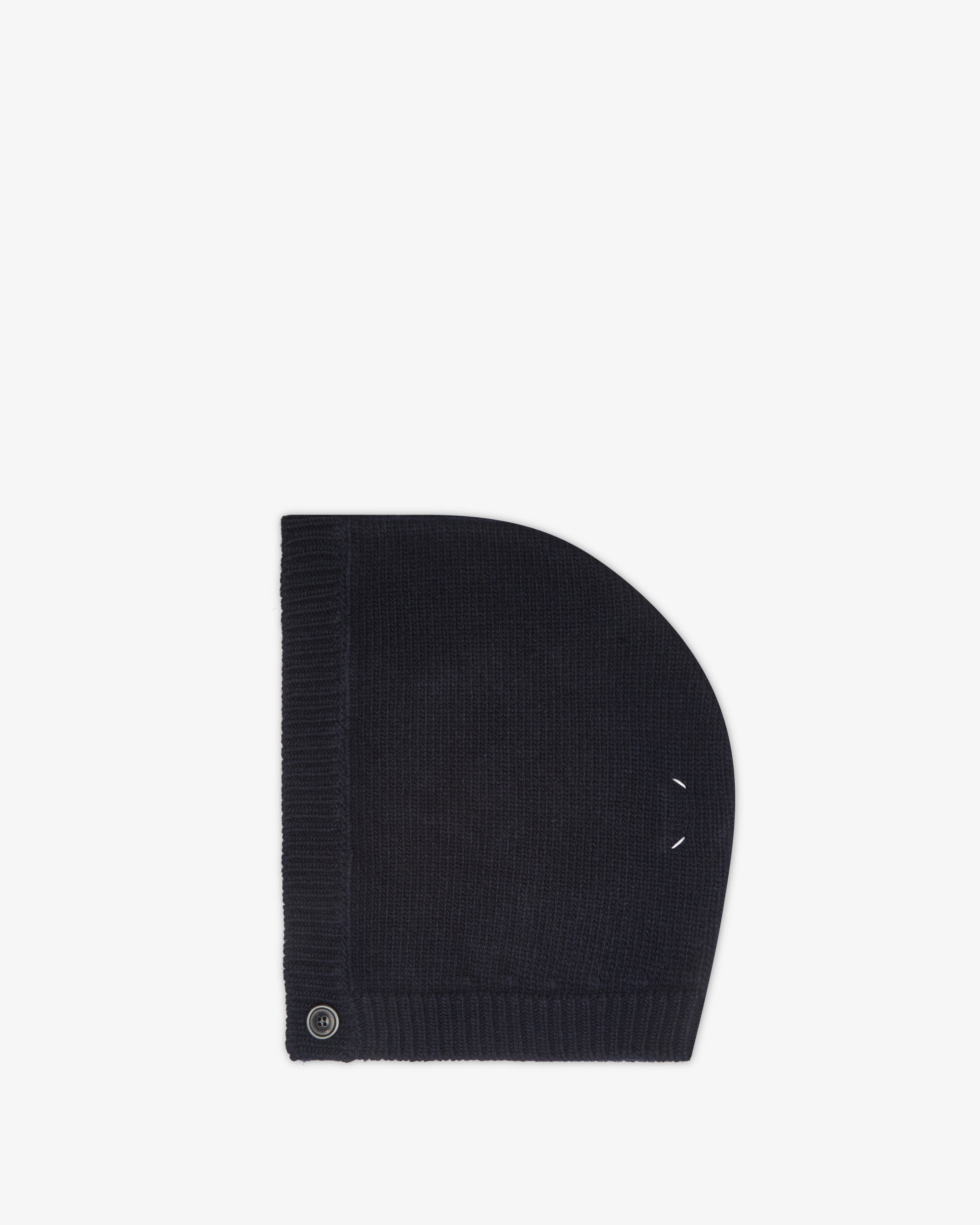 Maison Margiela - Men's Wool Knit Hood - (Navy)