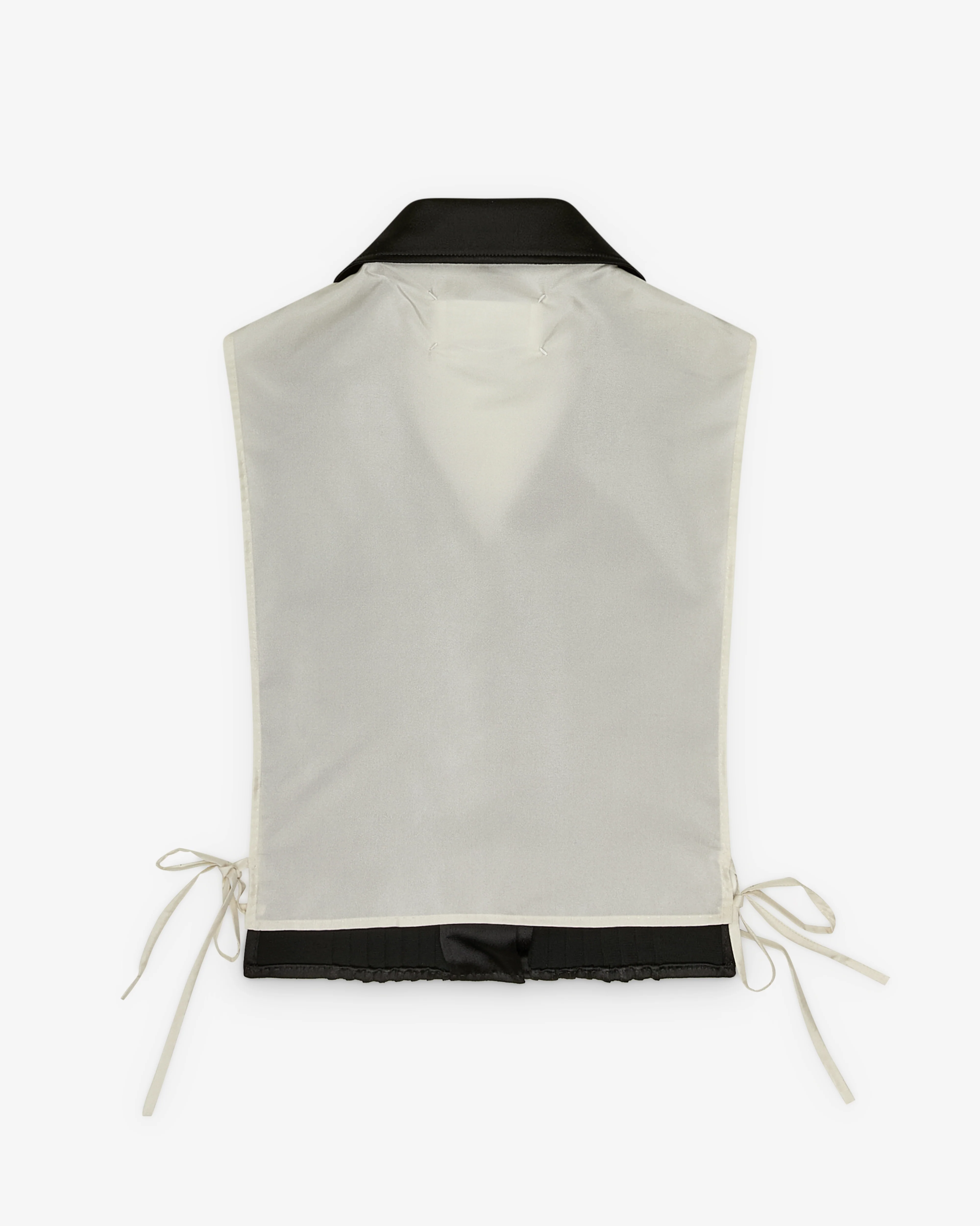 Maison Margiela - Women's Silk-Blend Stole Top - (Black/Off White)