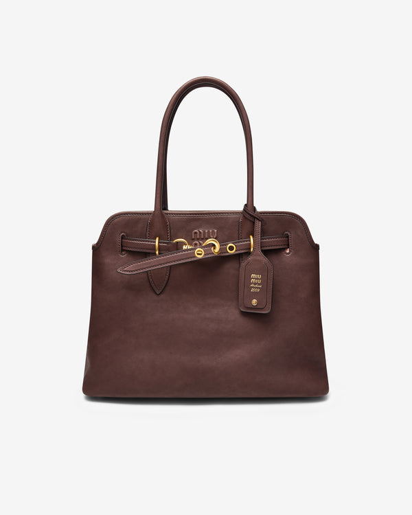 Miu Miu - Women
s Aventure Nappa Leather Bag - (Briarwood)