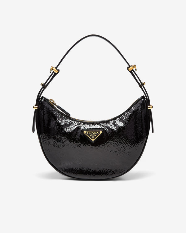 Prada - Women
s Arqué Naplak Shoulder Bag - (Black)