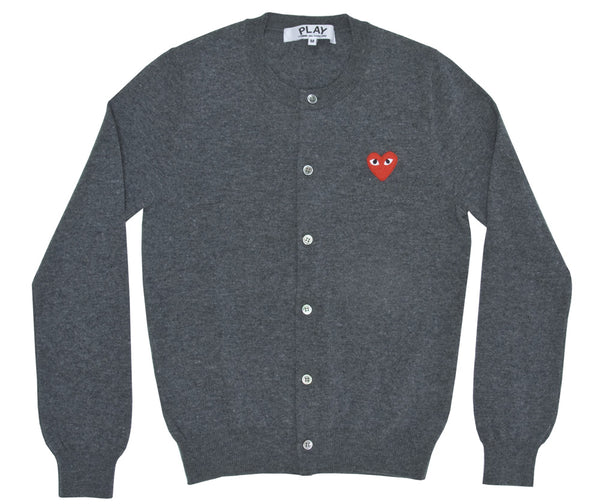 Play - Red Cardigan - (Grey)