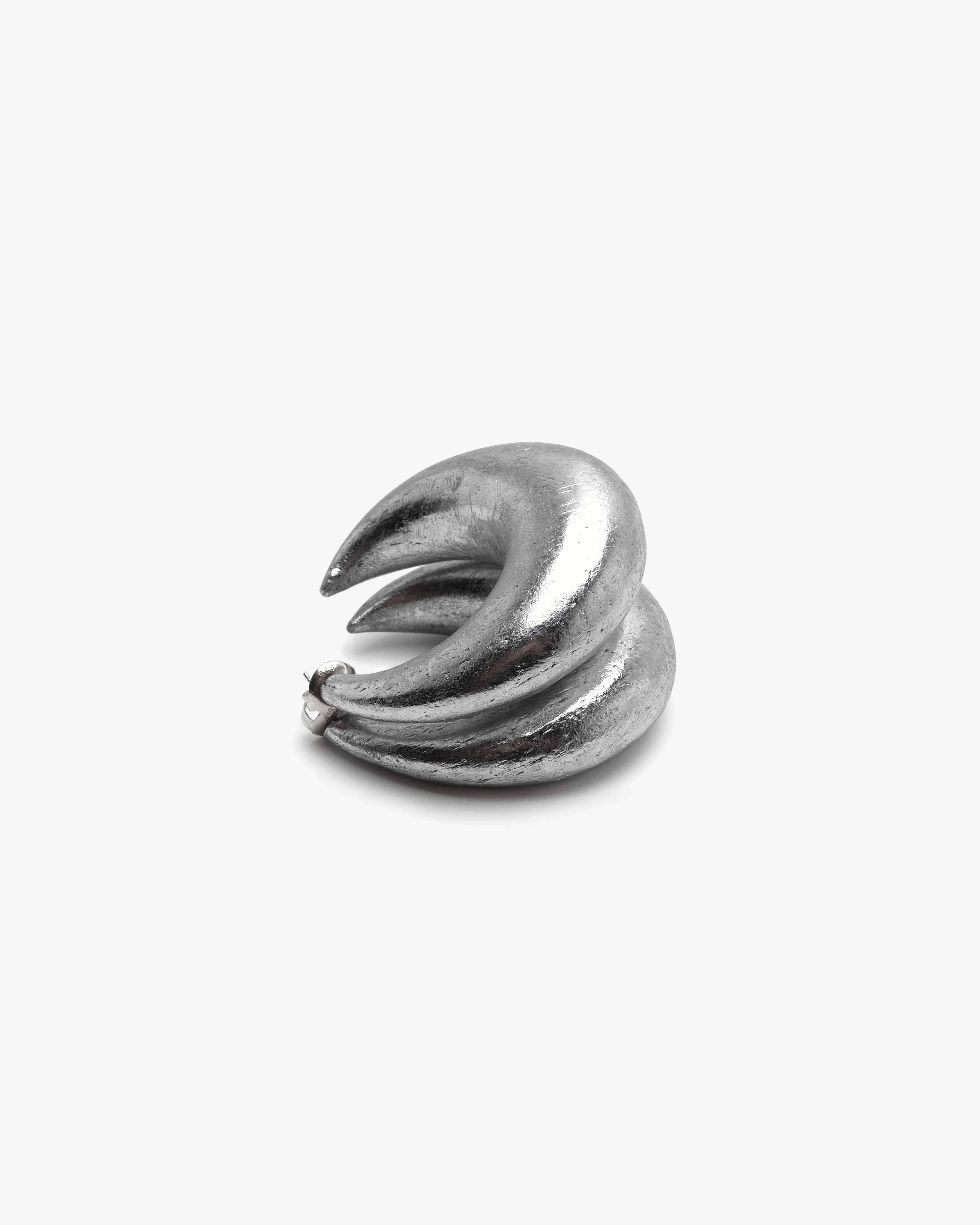 Monies - Women's Half Moon Earrings - (Silver)