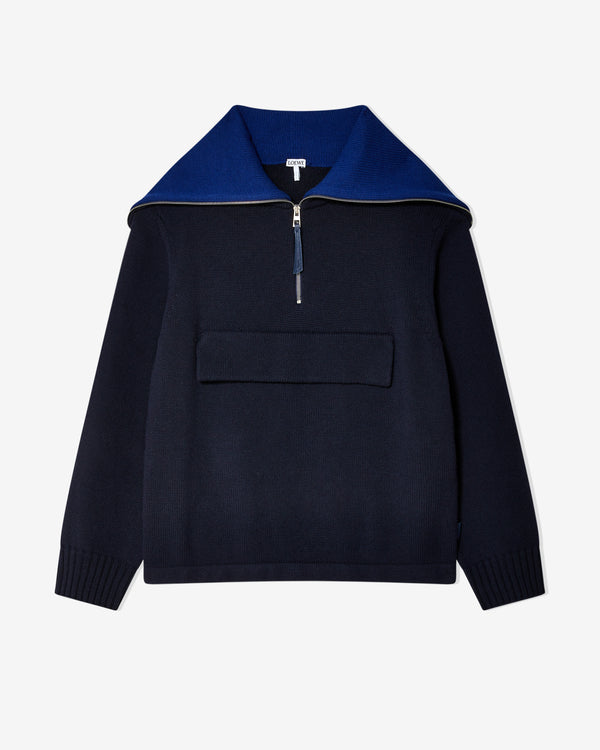 Loewe - Men
s Zip Up Sweater - (Blue)