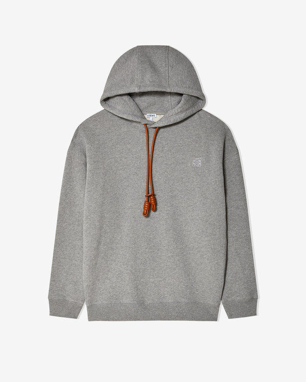 Loewe - Men
s Relaxed Fit Hoodie - (Grey Melange)