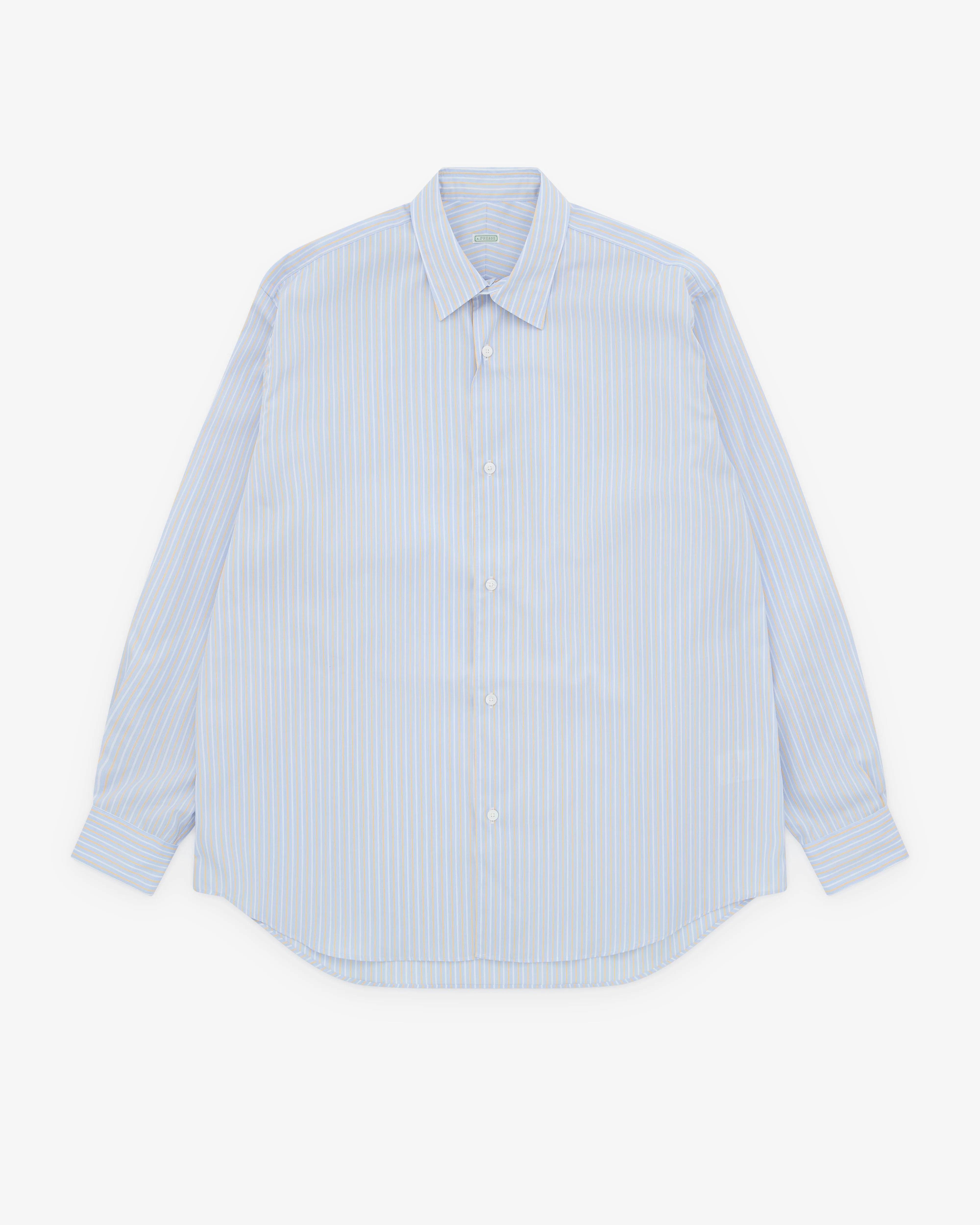 A.Presse - Men’s Regular Collar Shirt - (Sax)