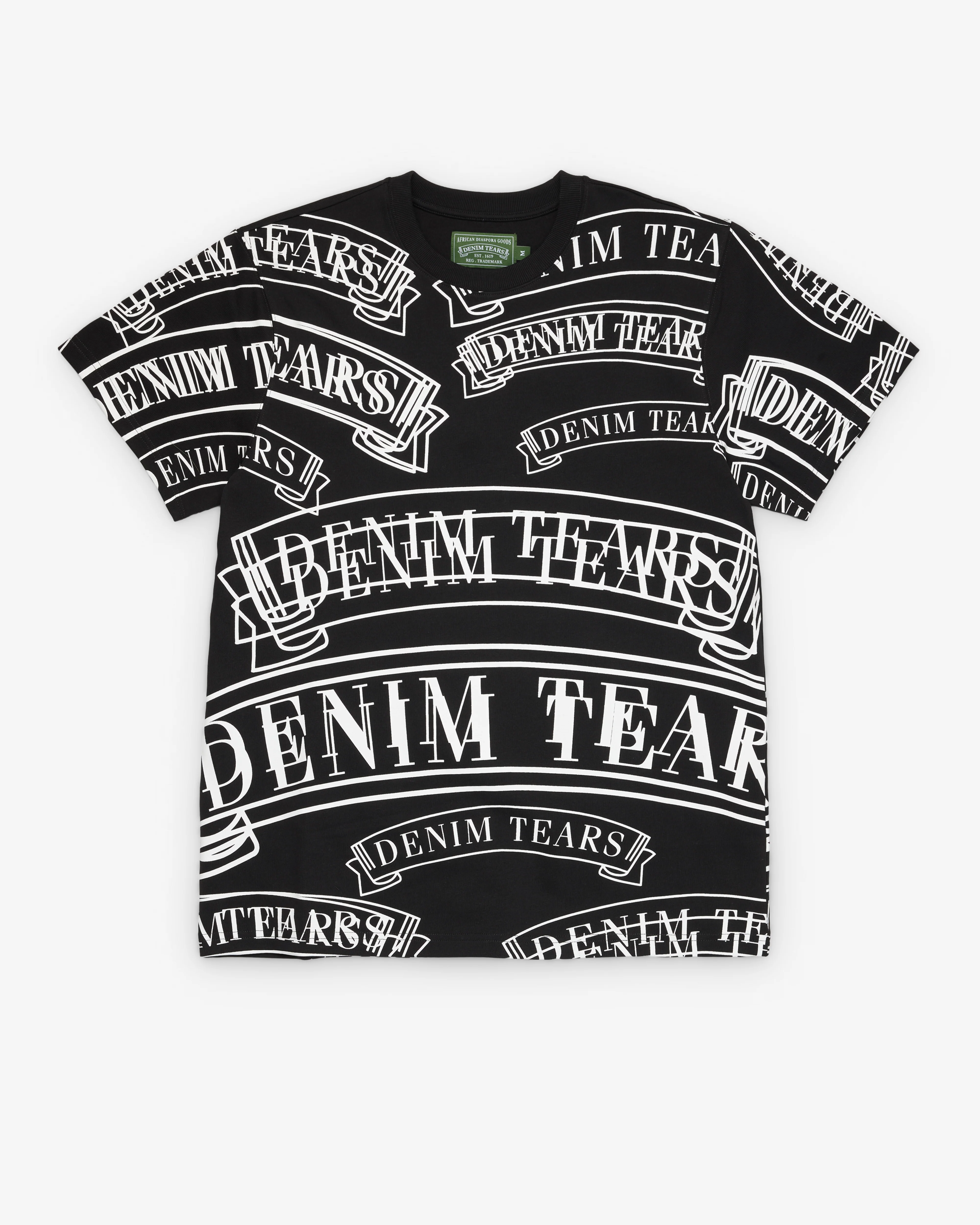 Denim Tears - Men's ADG Banner Print T-Shirt - (Black)