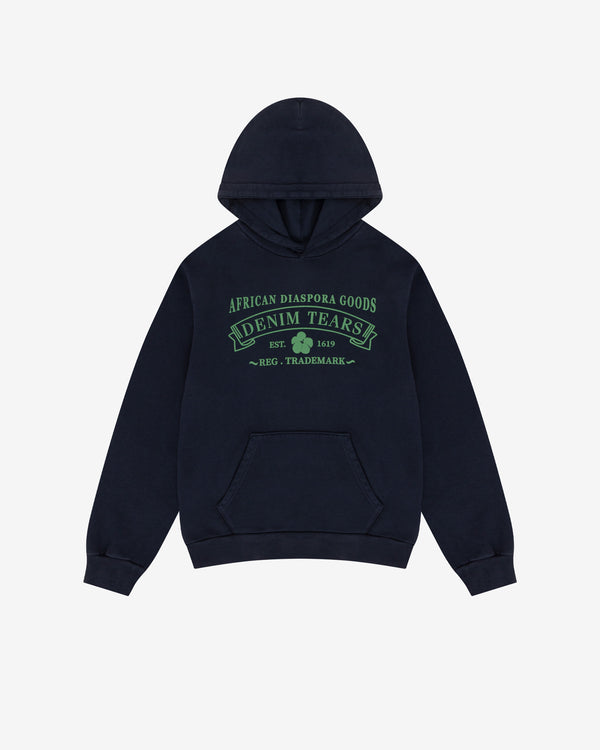 Denim Tears - Men
s ADG Hoodie Green Print - (Navy)