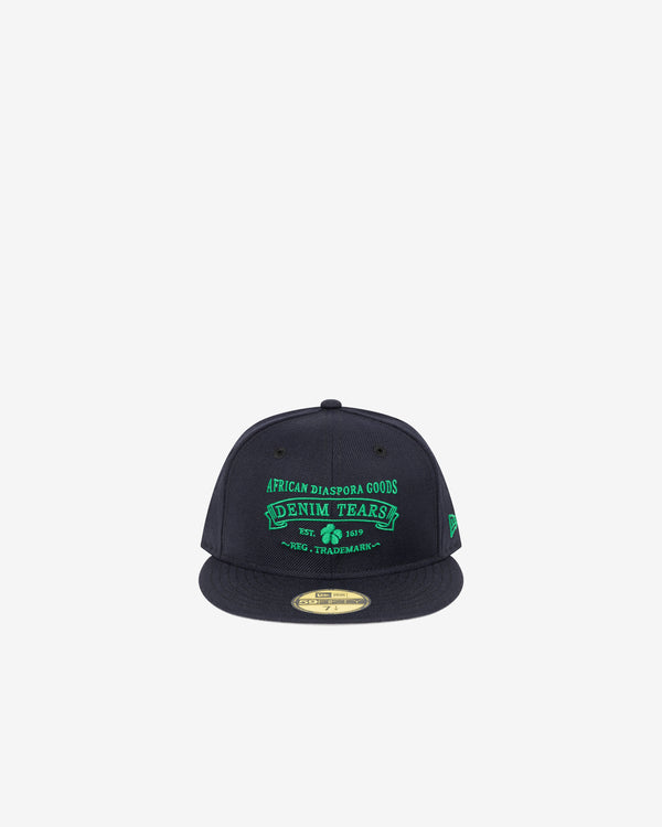 Denim Tears - ADG New Era Hat Green Print - (Navy)