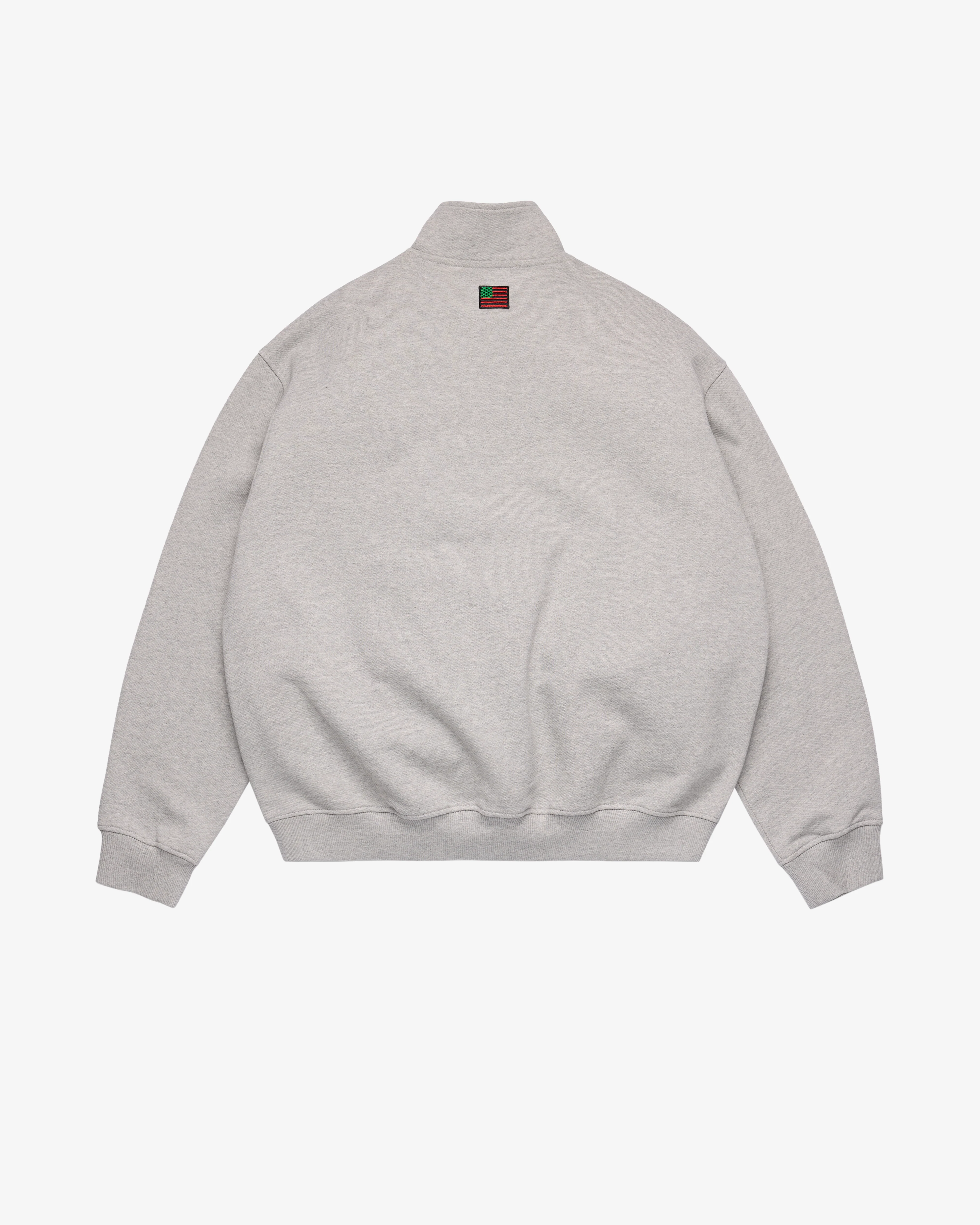 Denim Tears - Men's Quarter Zip ALT Crewneck - (Grey)