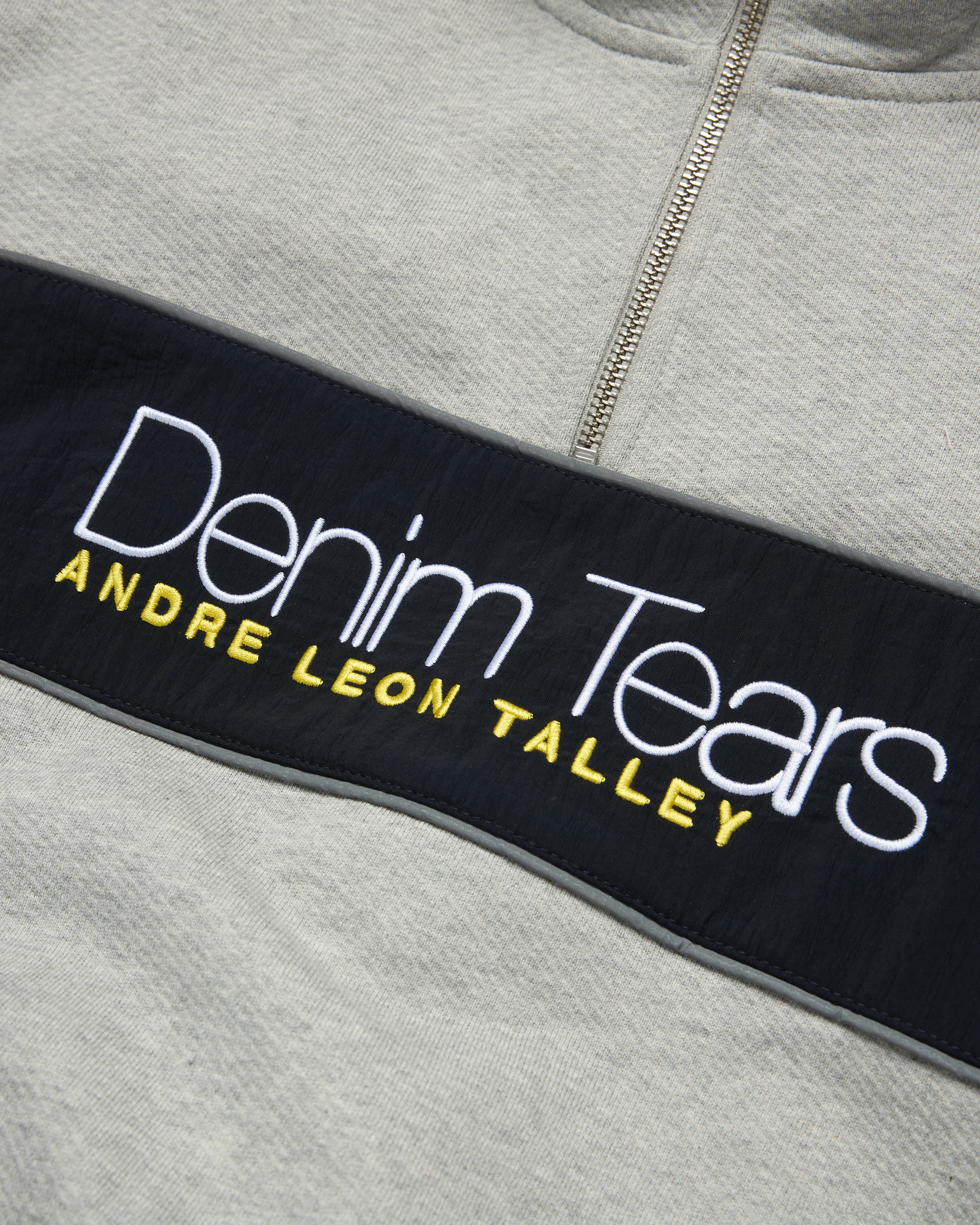 Denim Tears - Men's Quarter Zip ALT Crewneck - (Grey)