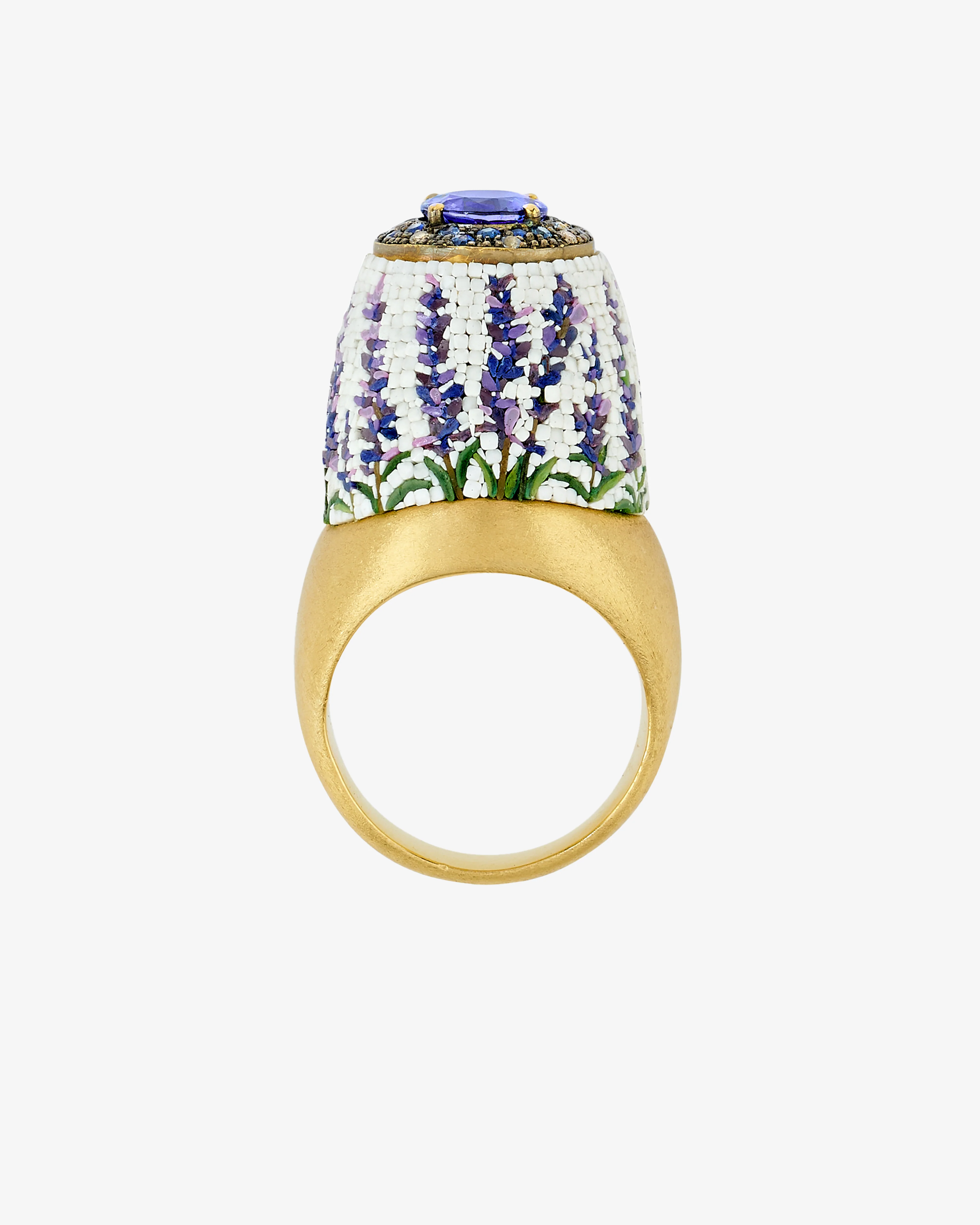 Le Sibille - Women's Lavender Ring - (Yellow Gold)