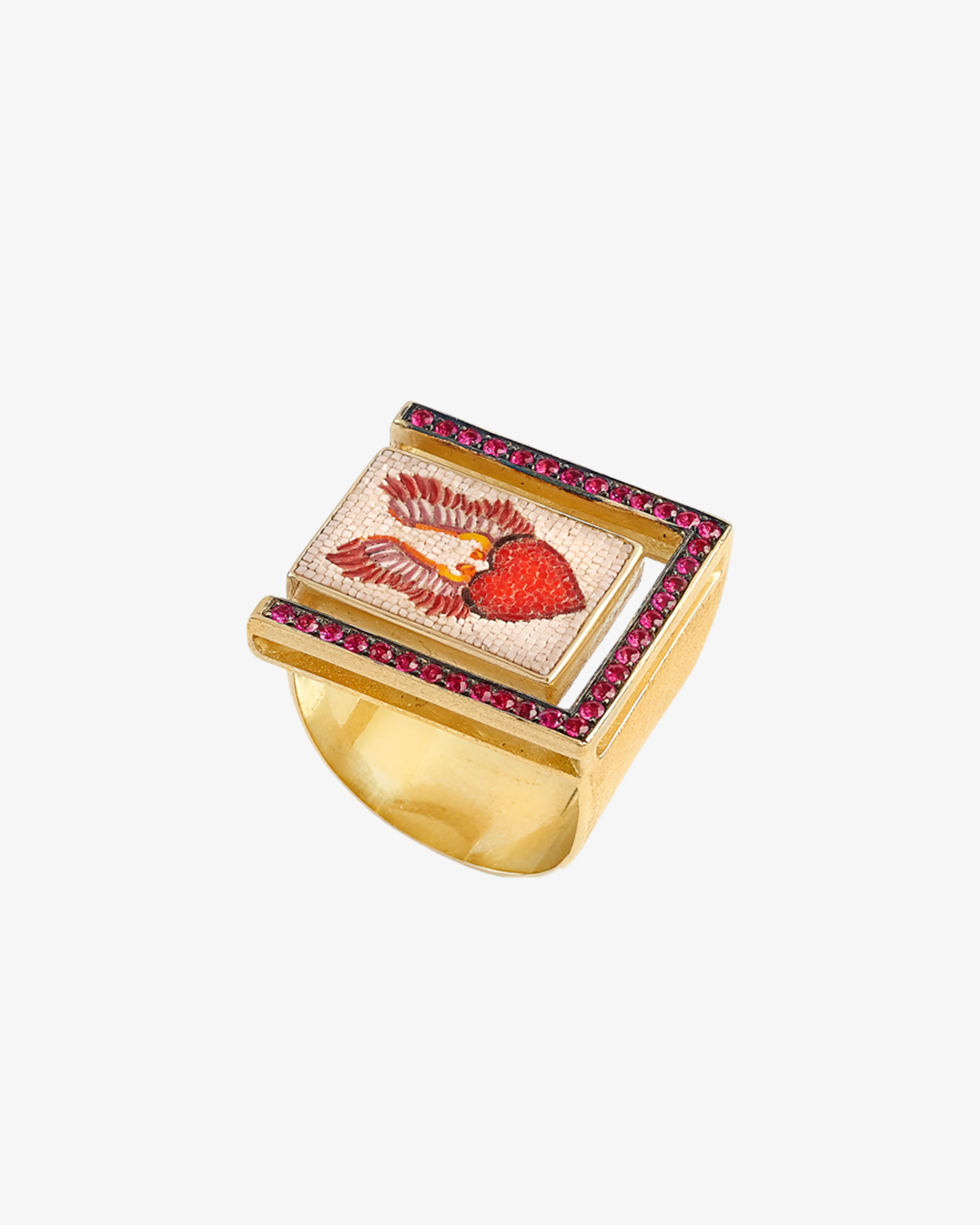 Le Sibille - Women's Wings Ring - (Yellow Gold)