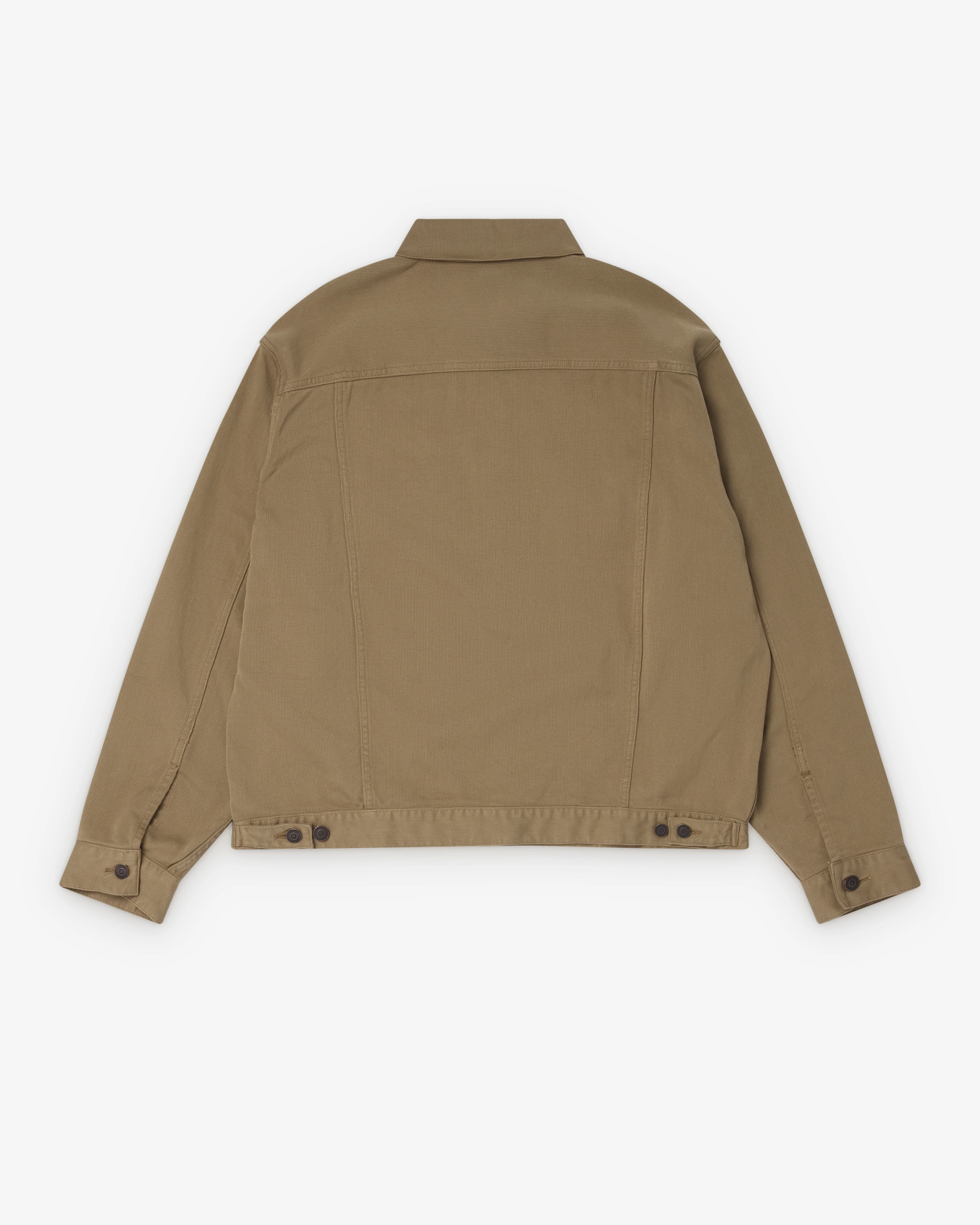 A.Presse - Men's Washed Cotton Pique 3rd Type Jacket - (Beige)