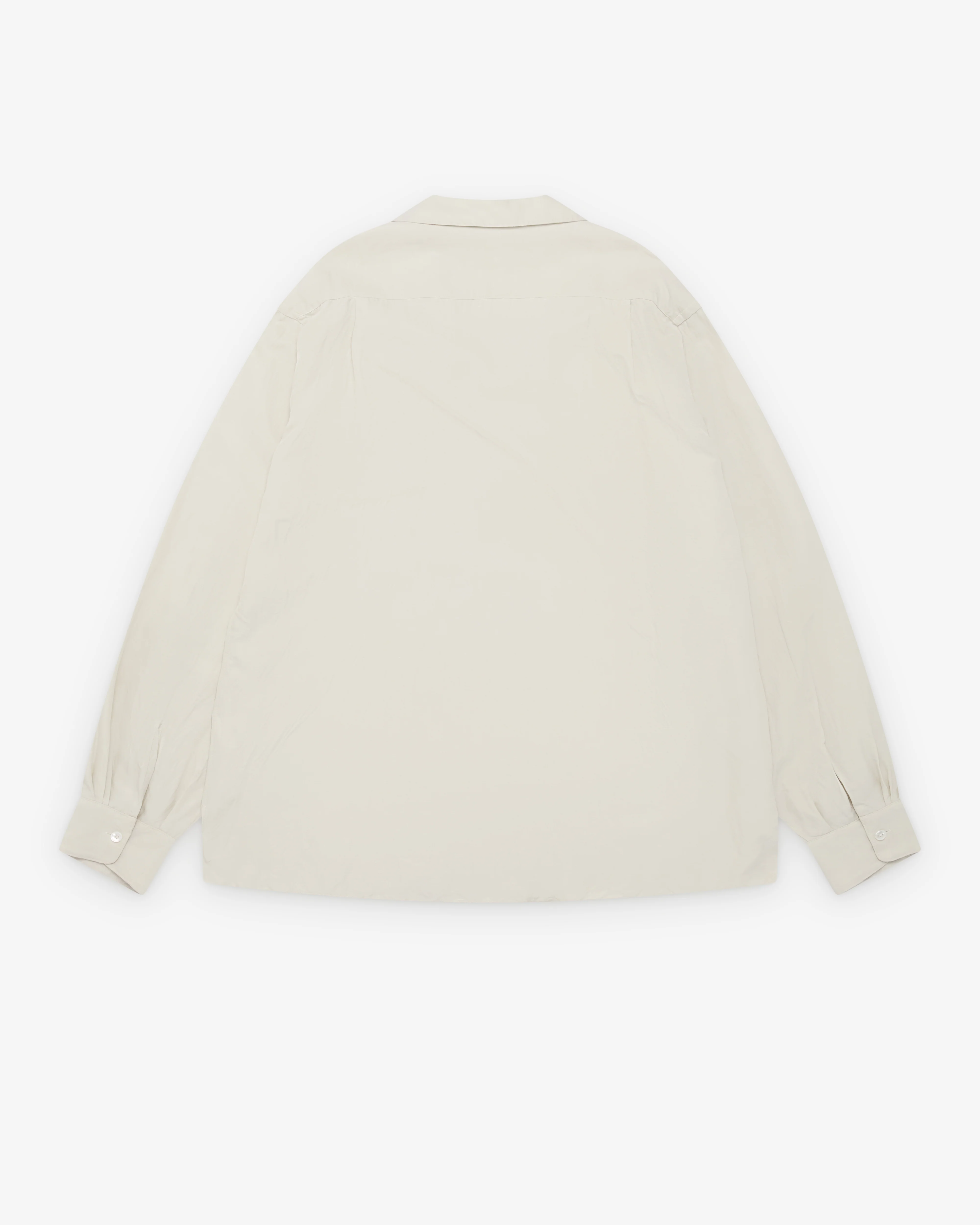 A.Presse - Men's Vintage Open Collar Shirt - (Ecru)