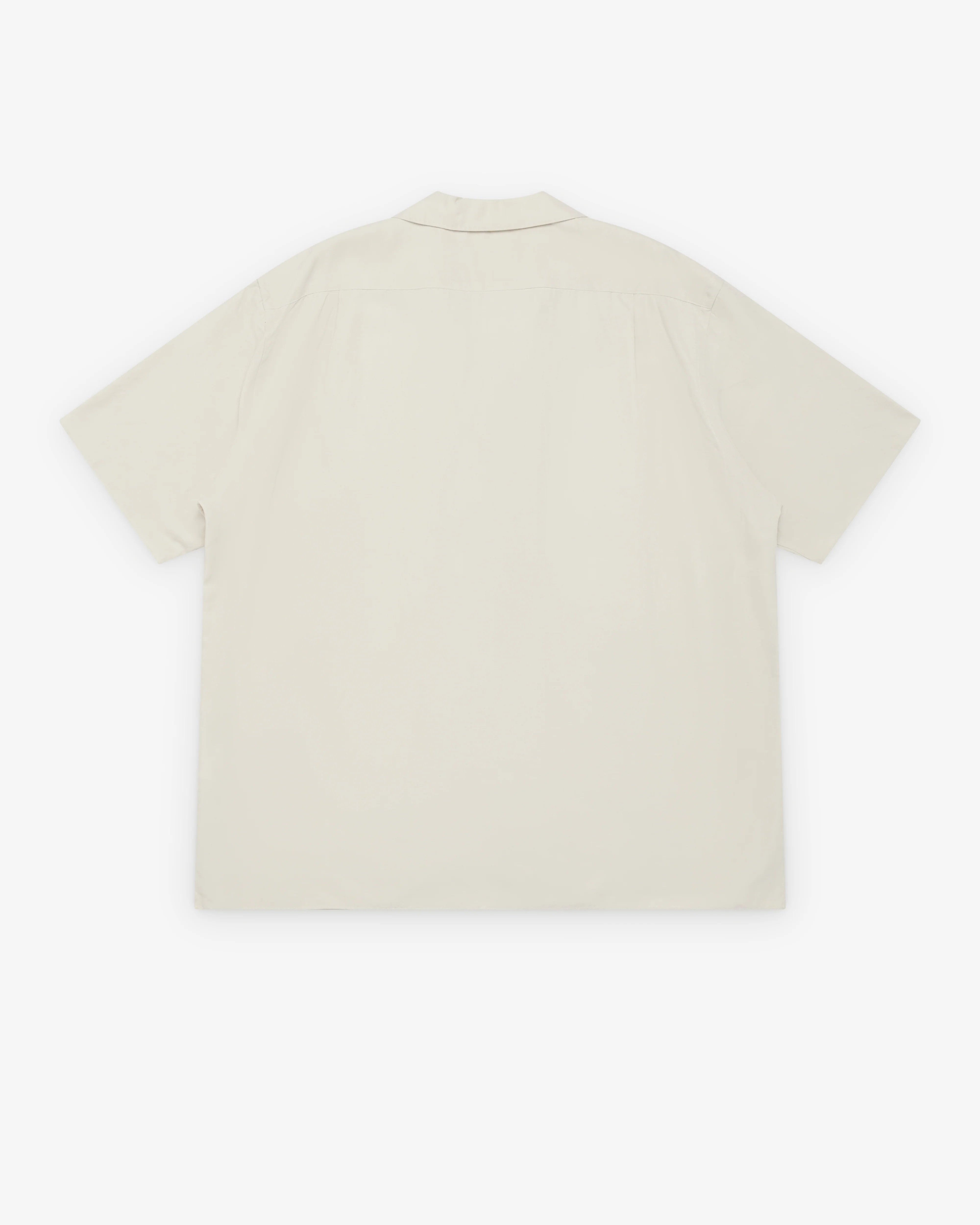 A.Presse - Men's Vintage Short Sleeve Open Collar Shirt - (Ecru)