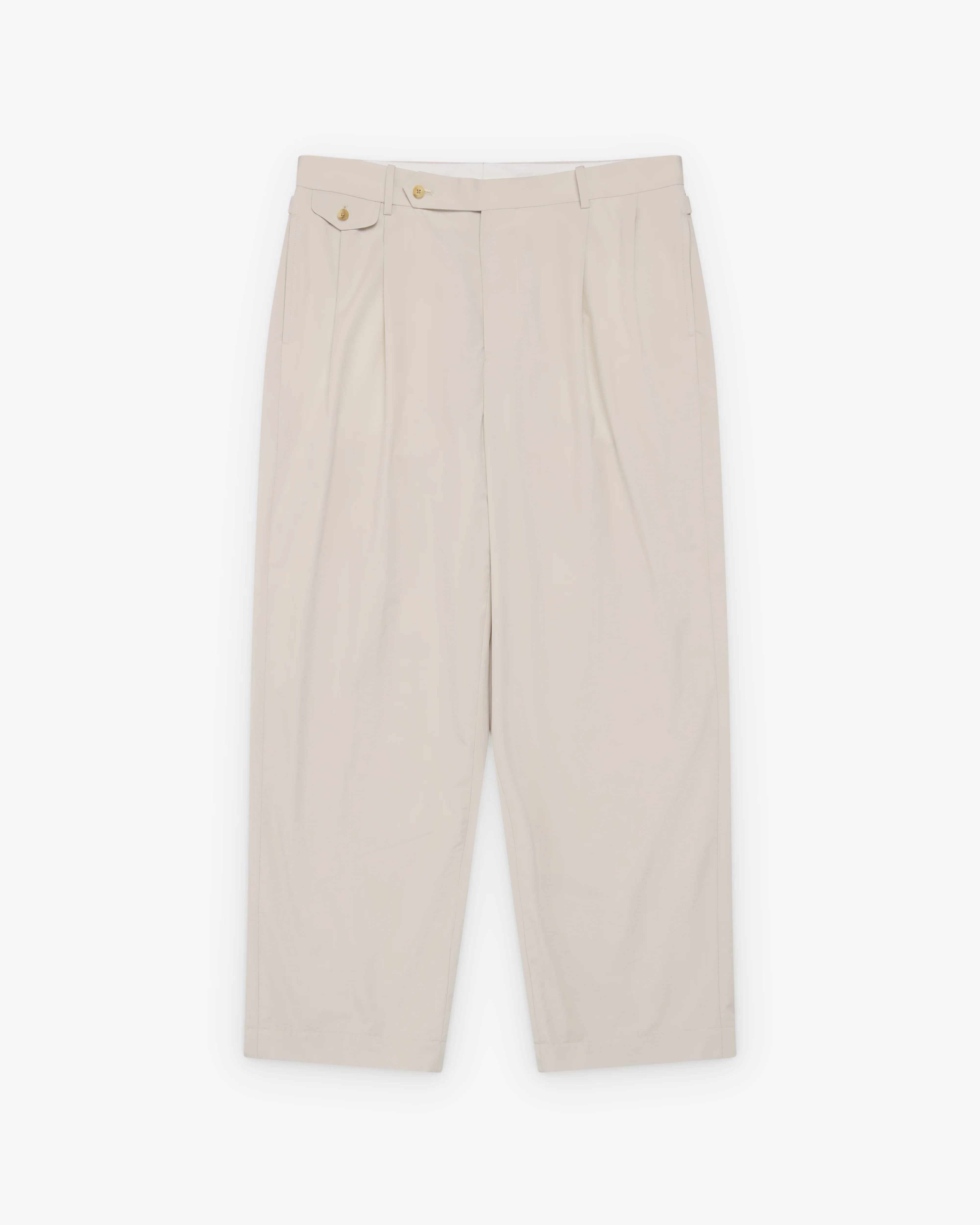 A.Presse - Men's High Density Weather Cloth Trousers - (Ecru)
