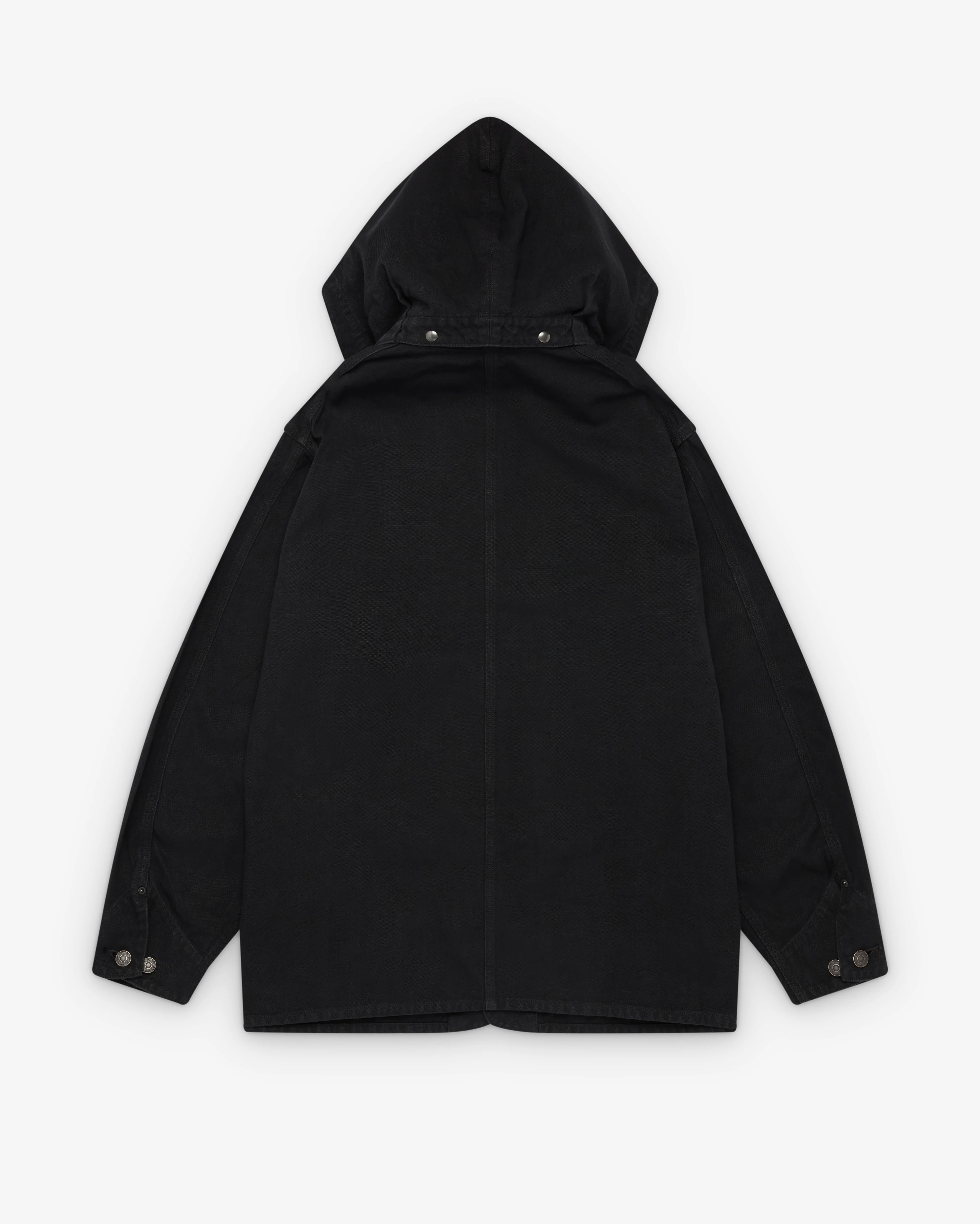 A.Presse - Men's Vintage Silk Hemp Coverall Jacket - (Black)