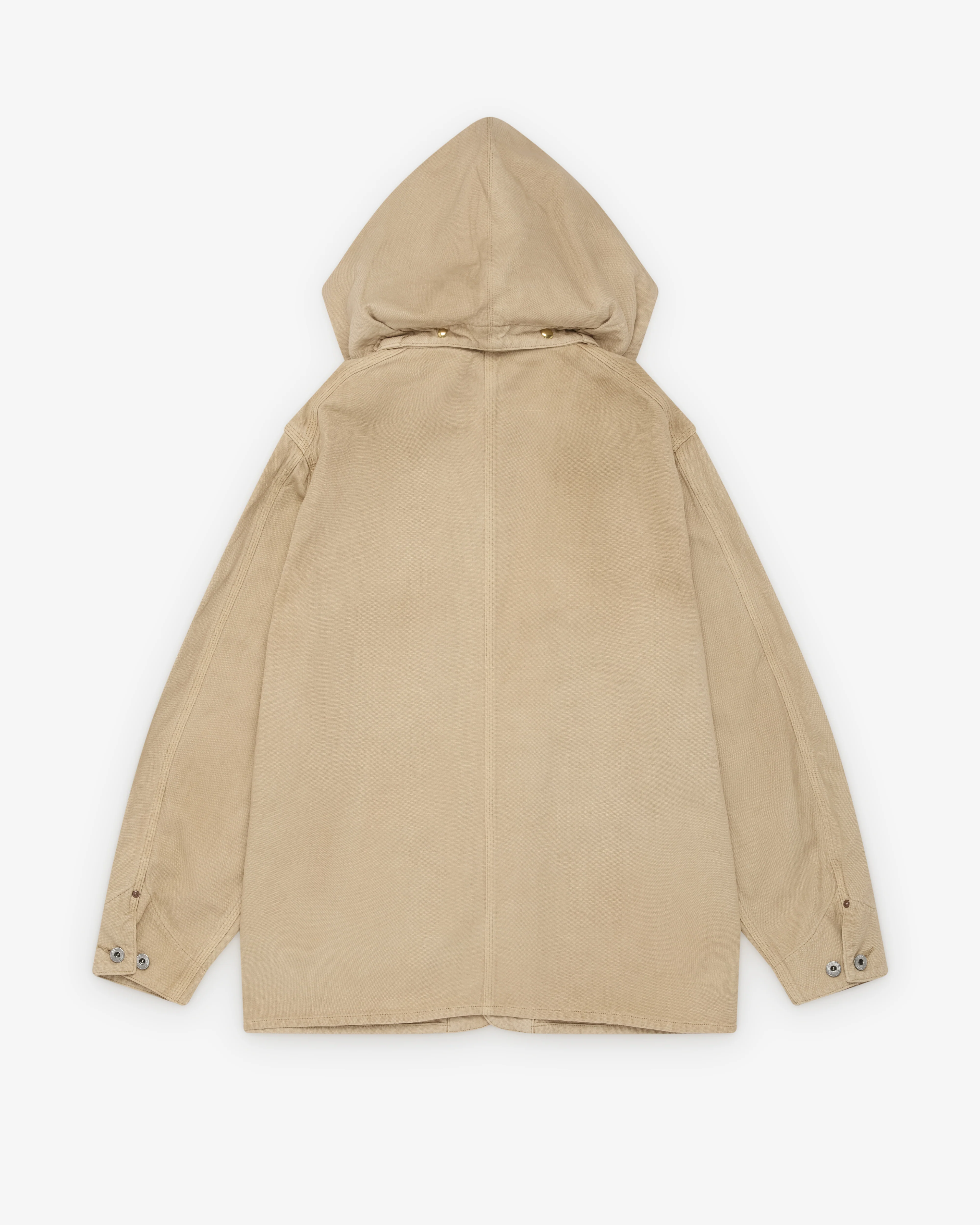 A.Presse - Men's Vintage Silk Hemp Coverall Jacket - (Beige)