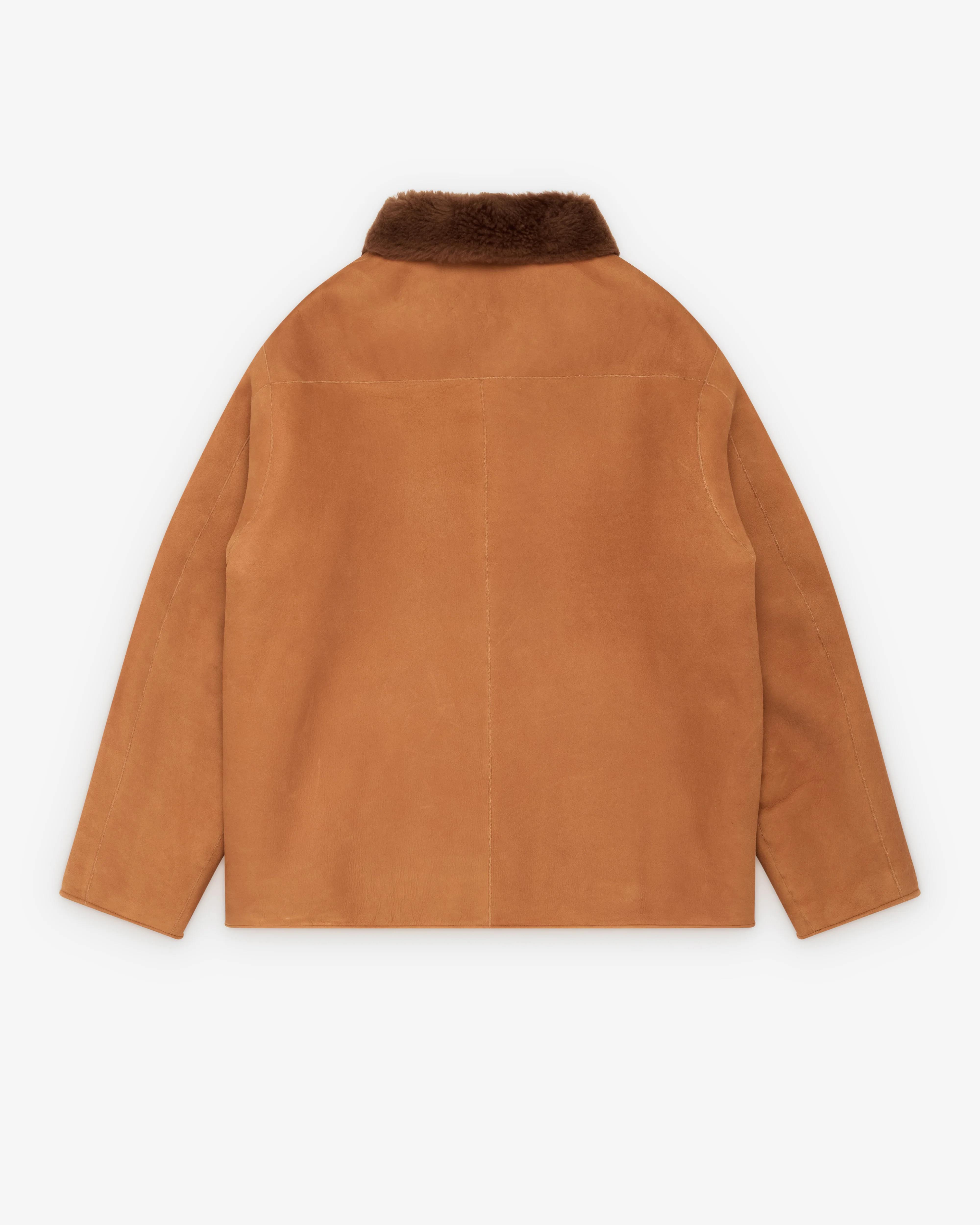 A.Presse - Men's Vintage Mouton Jacket - (Camel)