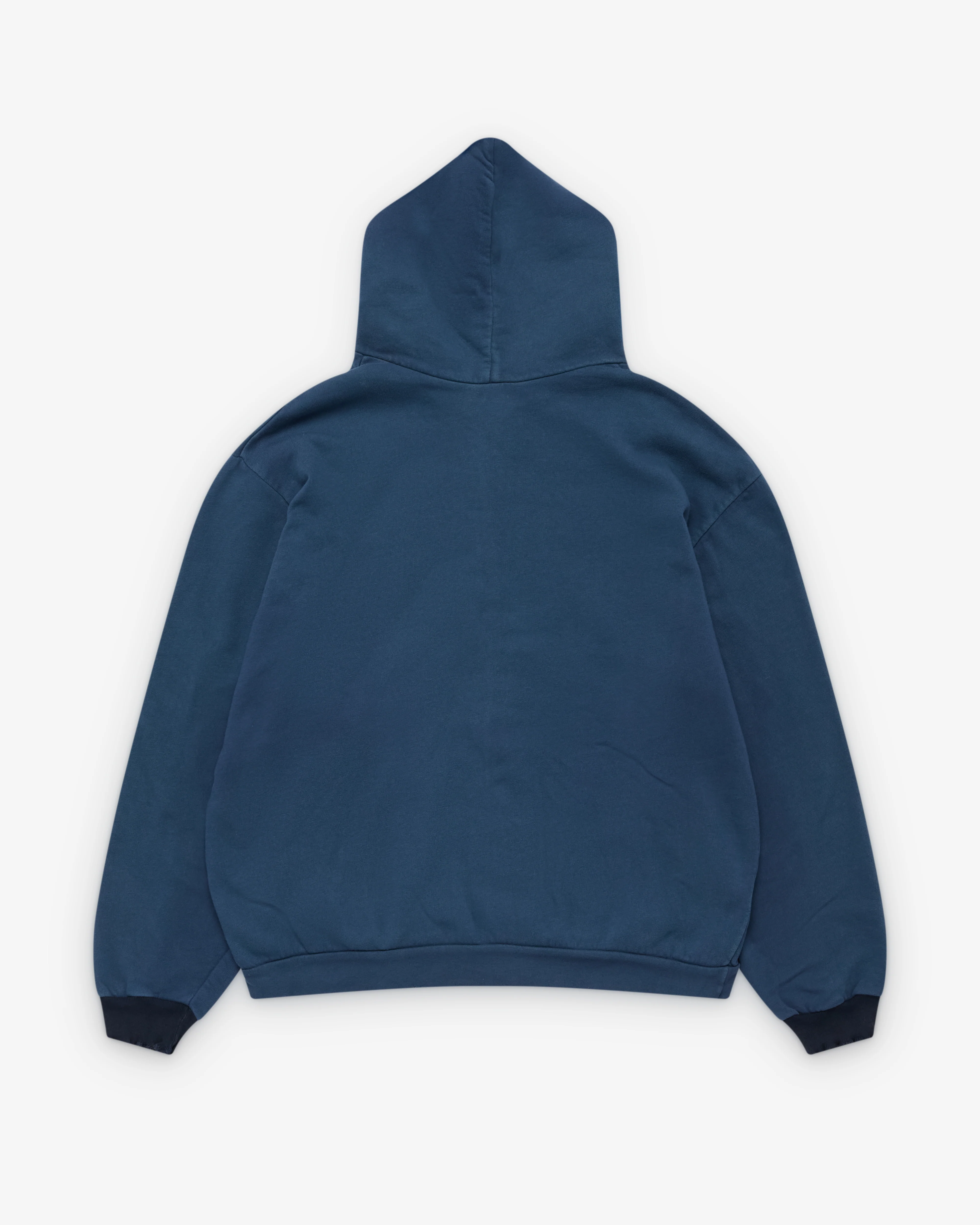 A.Presse - Men's Vintage Light Weight Zip Hoodie - (Blue)