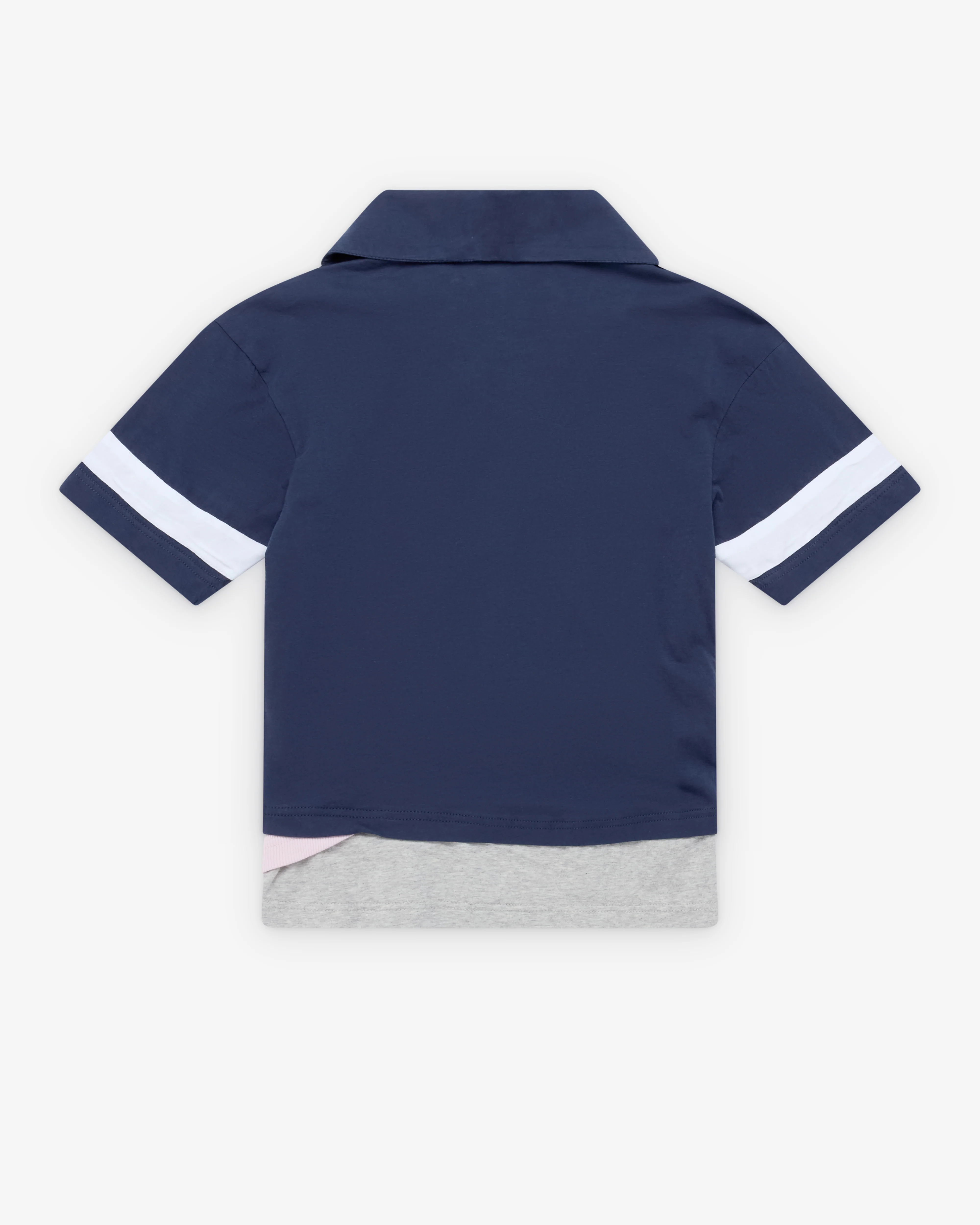 August Barron - Women's Tripple T-Shirt - (Navy/Pink/Grey)
