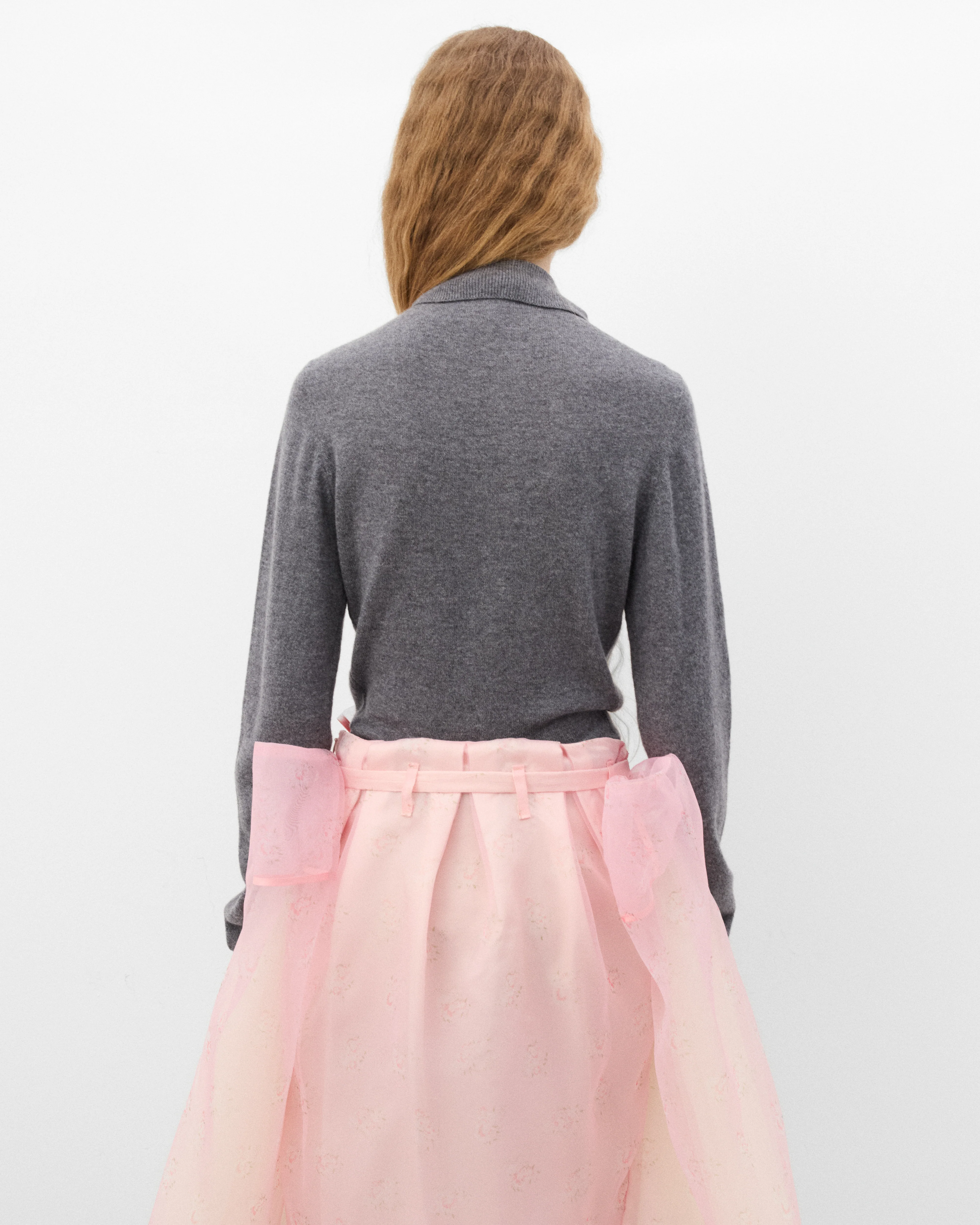 August Barron - Women's Double Cardigan - (Grey/Beige)