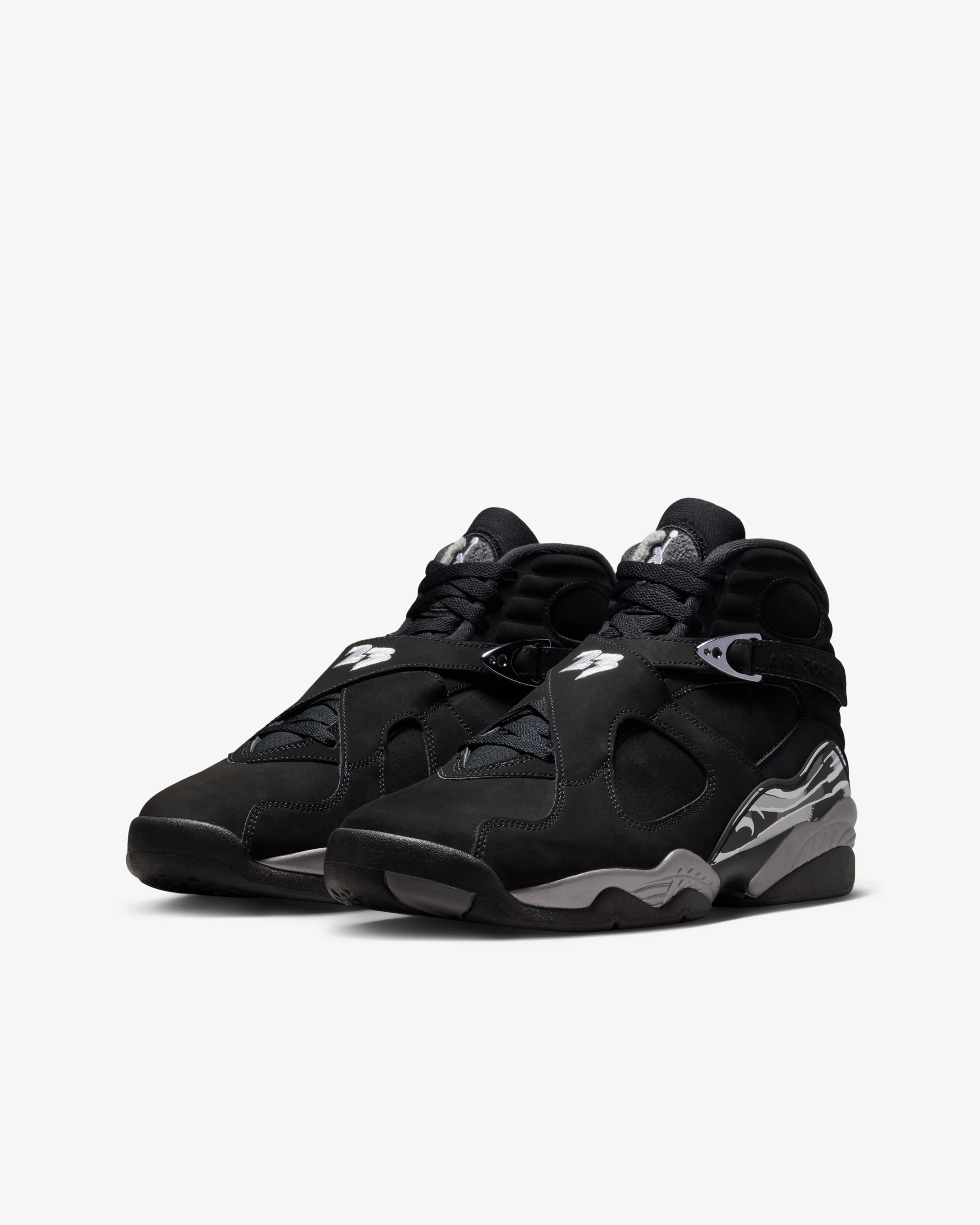 Jordan - Air Jordan Retro 8 Chrome - (Black/Light Graphite)