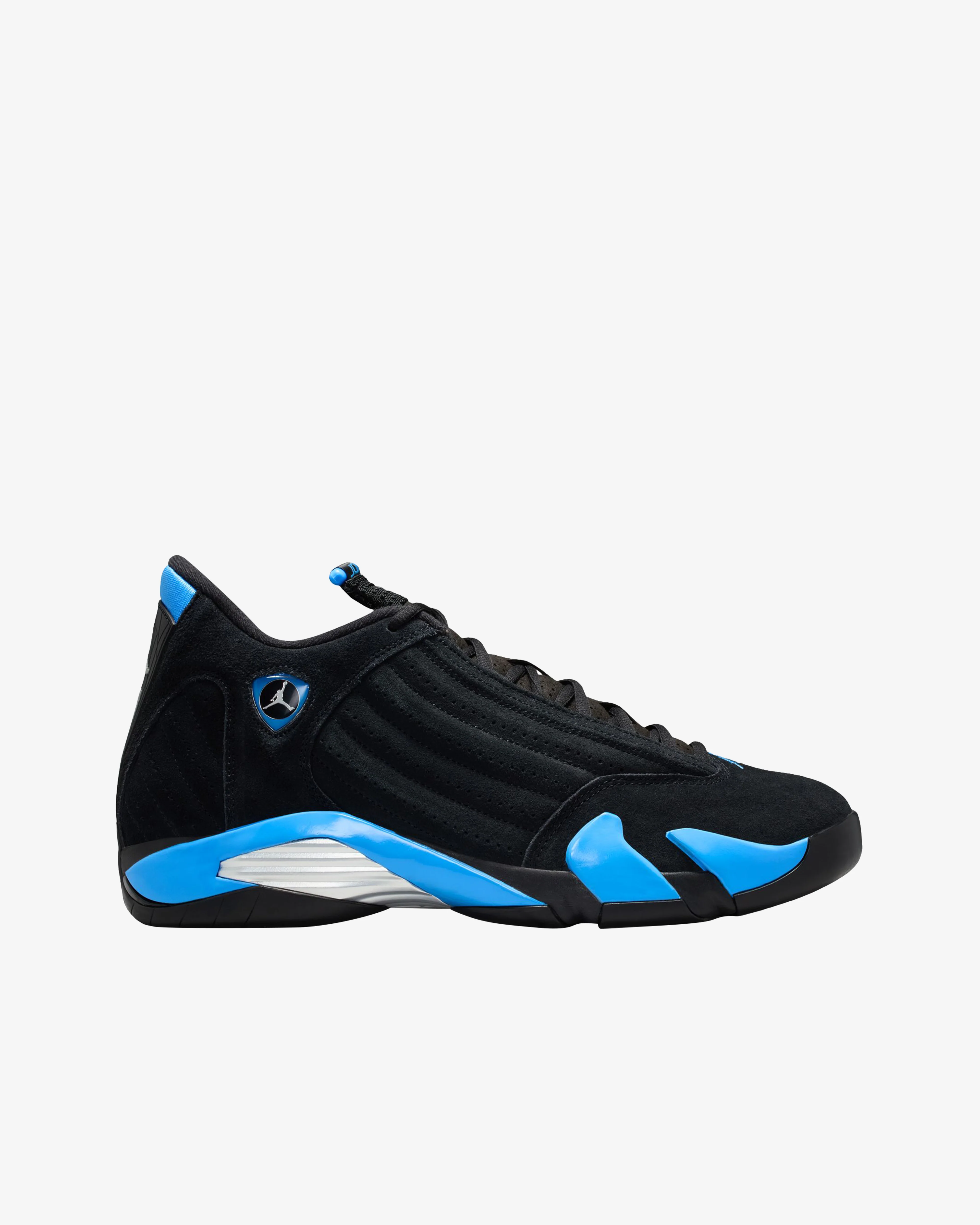 Nike - Men's Air Jordan 14 Retro Sneakers - (Black/University Blue/Metallic Silver/White)