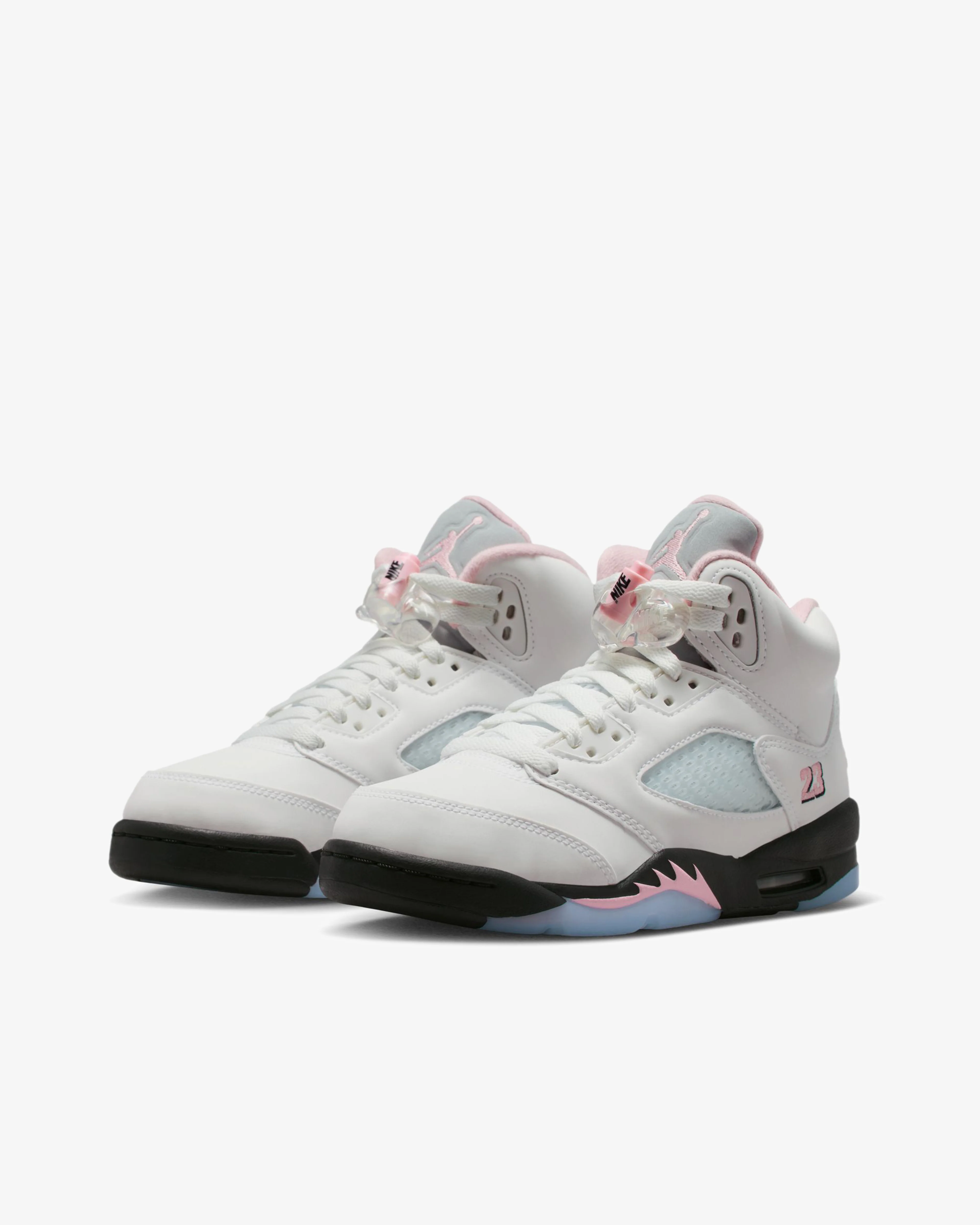 Nike - Men's Air Jordan 5 Retro Sneakers - (White/Pink)