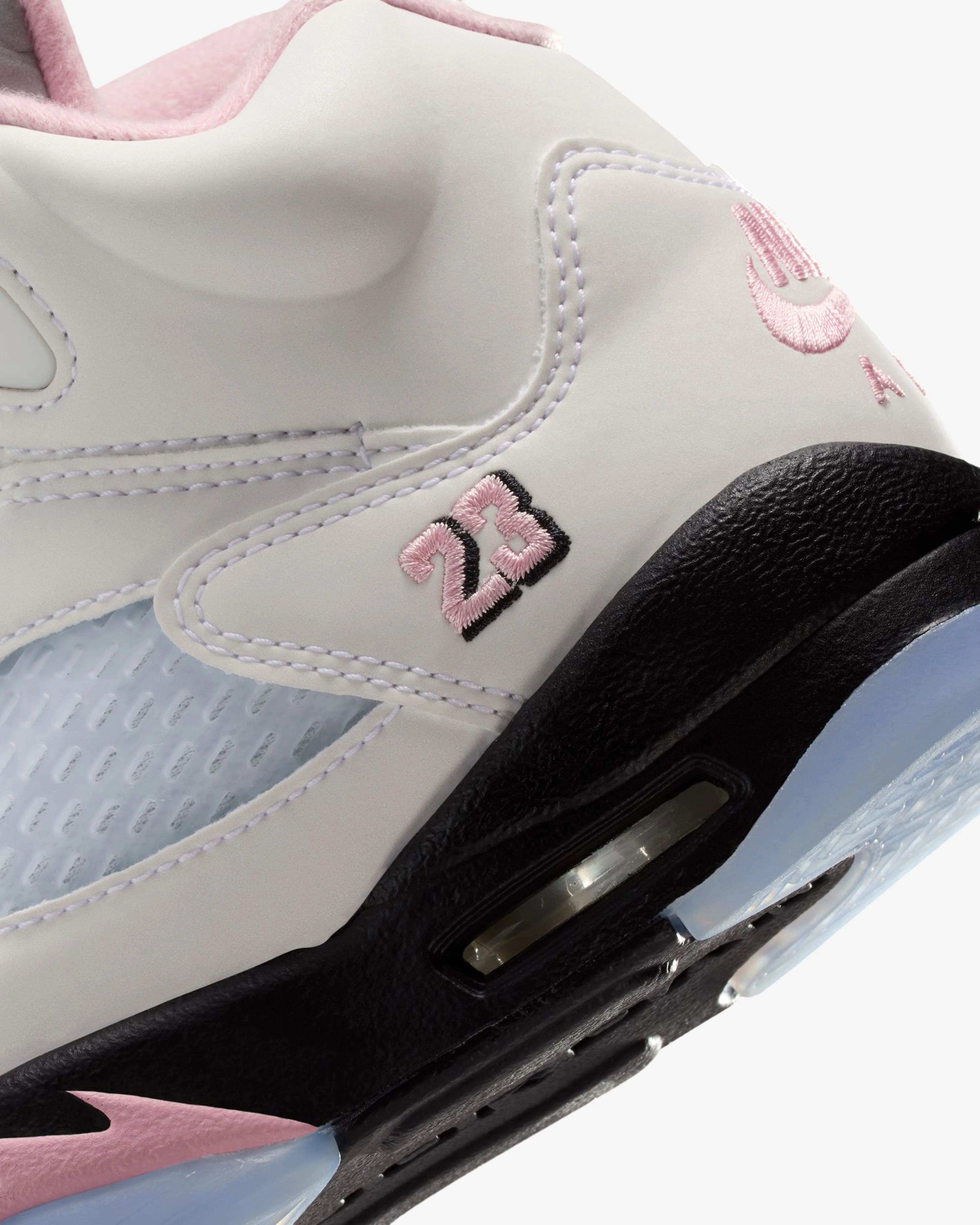Nike - Men's Air Jordan 5 Retro Sneakers - (White/Pink)