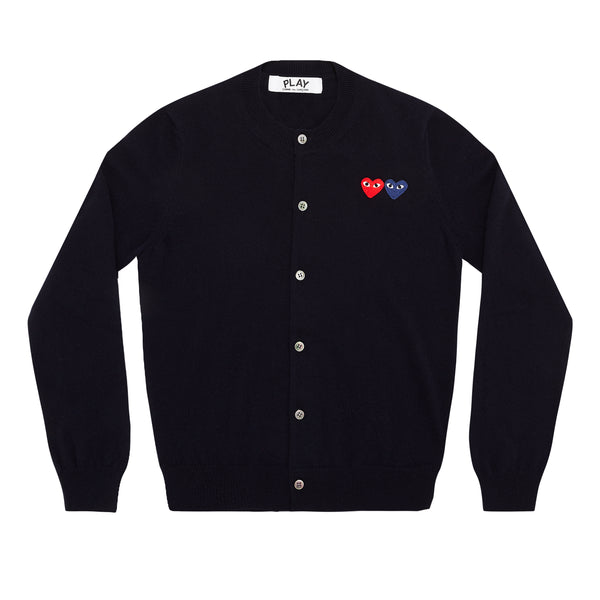 Play - Double Heart Women’s Cardigan - (Navy)