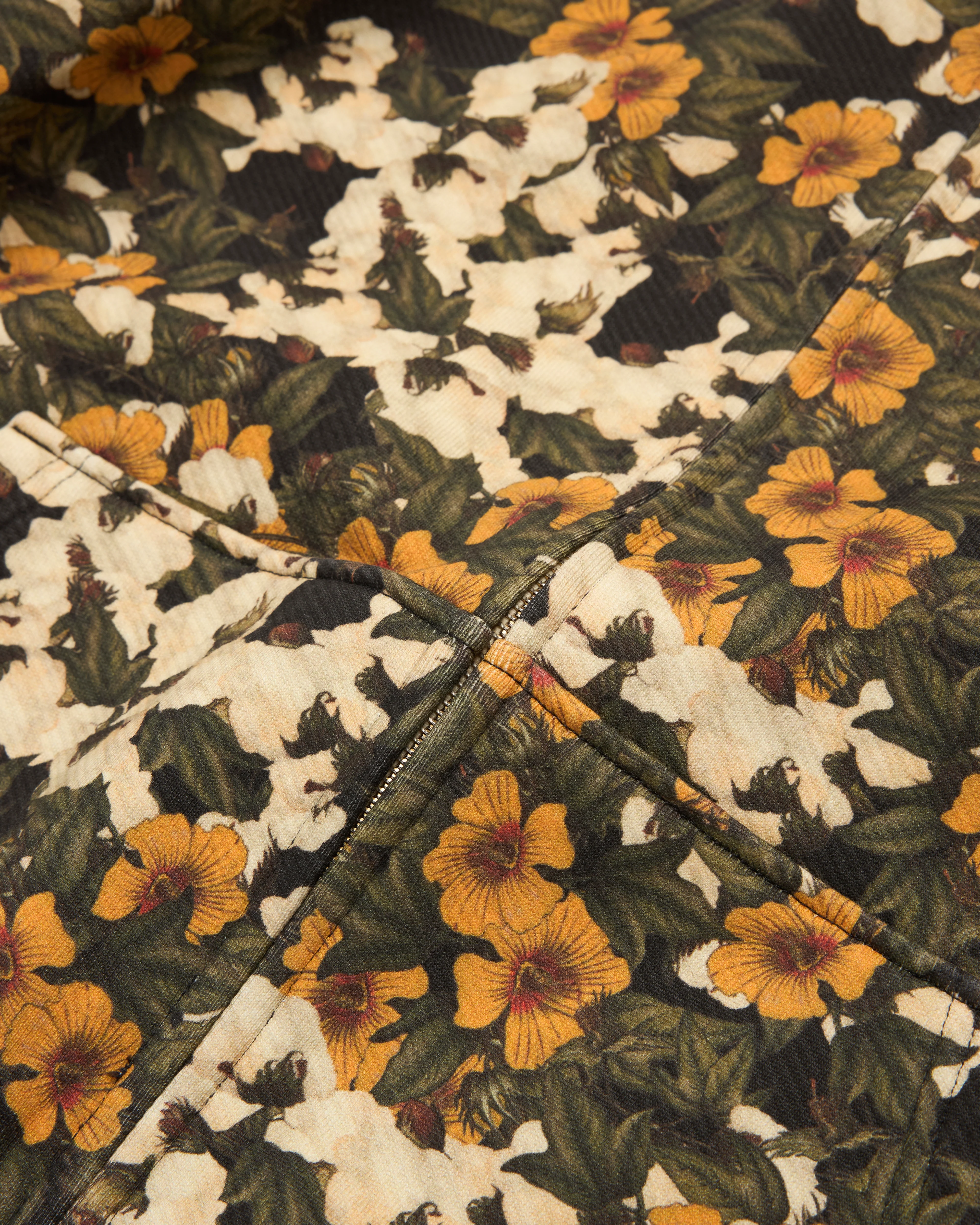 Denim Tears - Floral Wreath Zip Hoodie - (Green / Yellow)