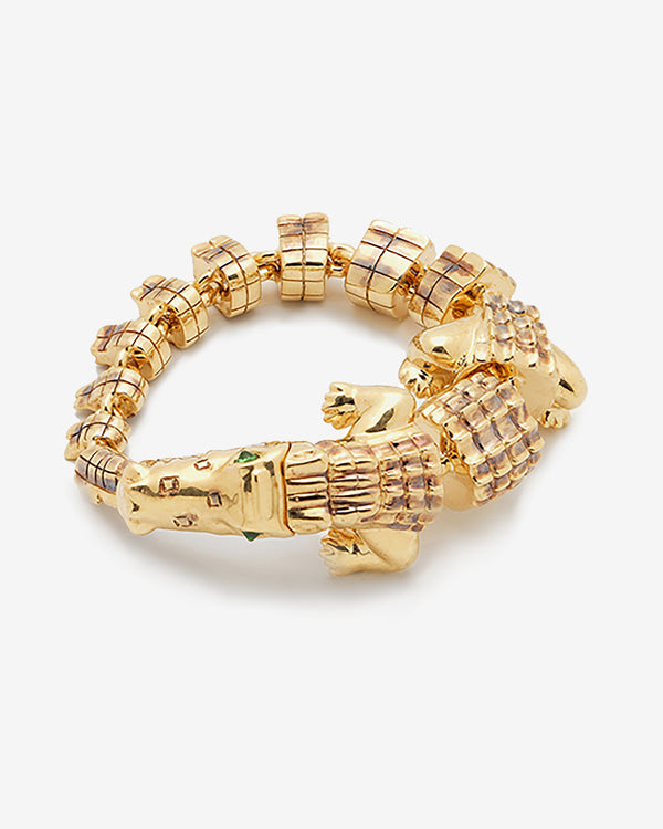 Bibi Van Der Velden - Women
s Alligator Vertebrae Ring - (Gold)