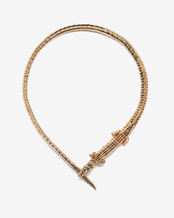 Bibi Van Der Velden - Women
s Alligator Wrap Necklace - (Gold)