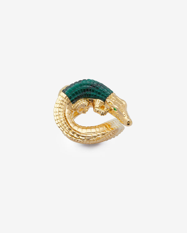 Bibi Van Der Velden - Women
s Alligator Twist Ring - (Yellow Gold)