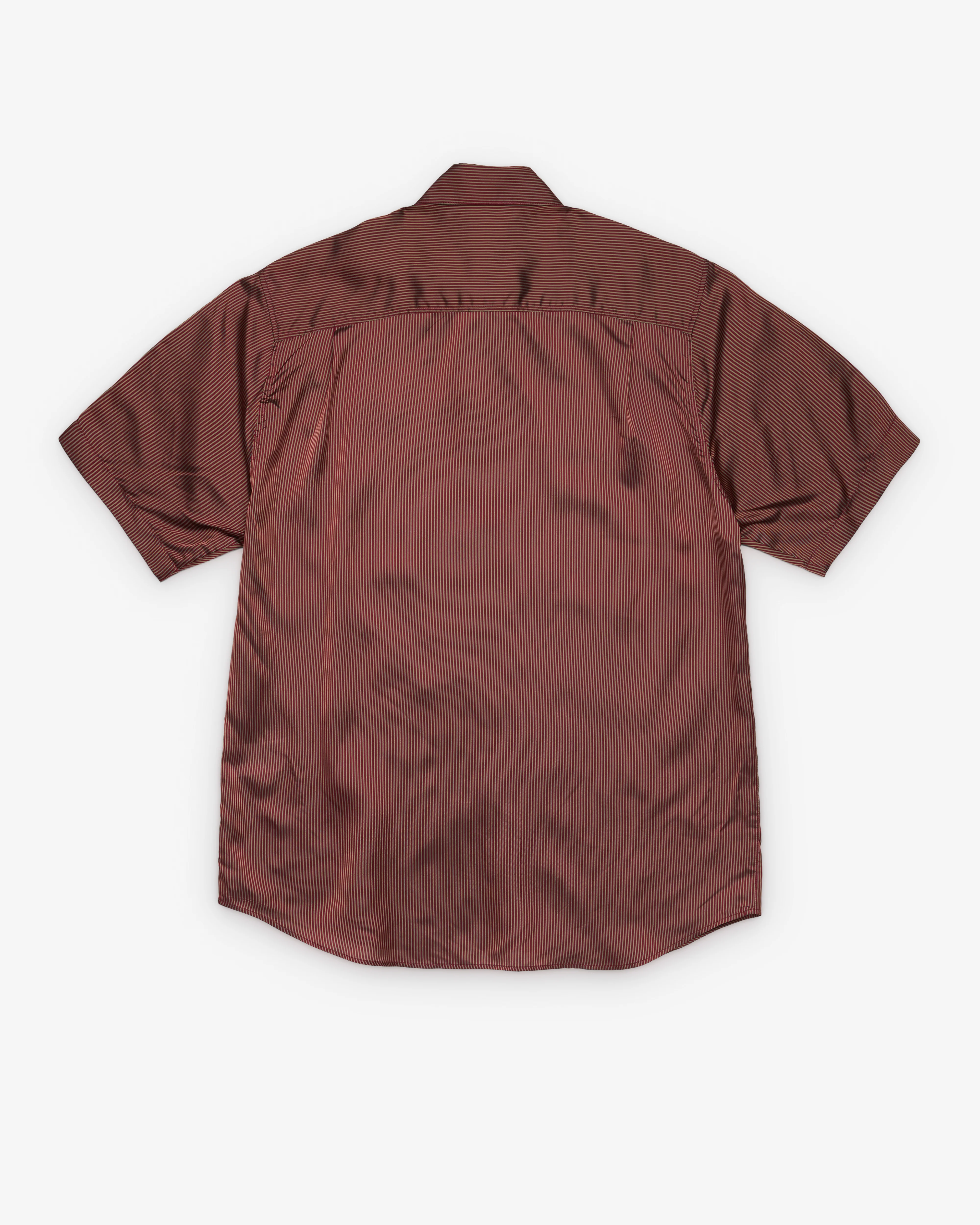 Denim Tears - Men's Apple Short Sleeve Button Up - (Red/Stripe)