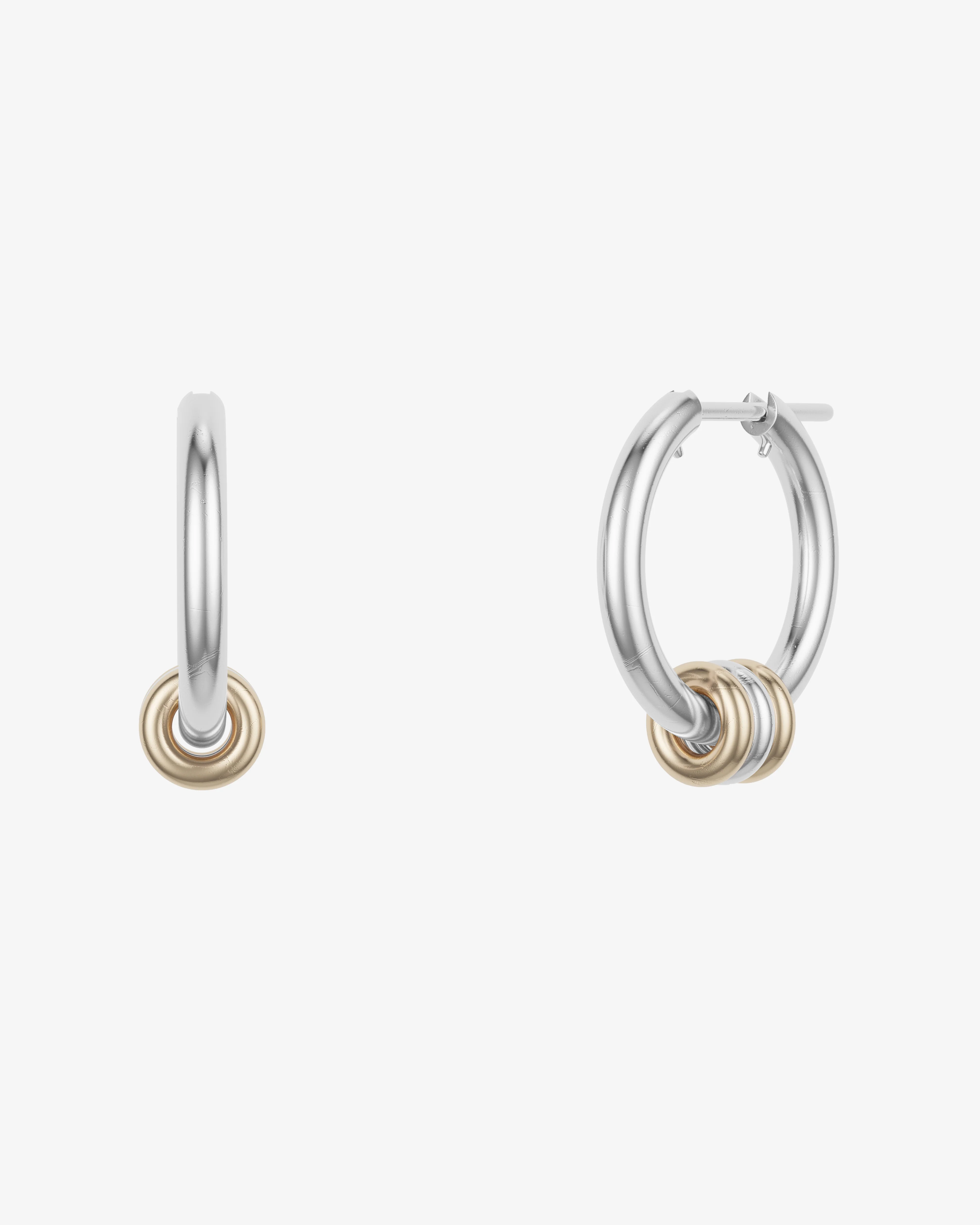 Spinelli Kilcollin - Ara Core Hoops - (Yellow Gold/Silver)