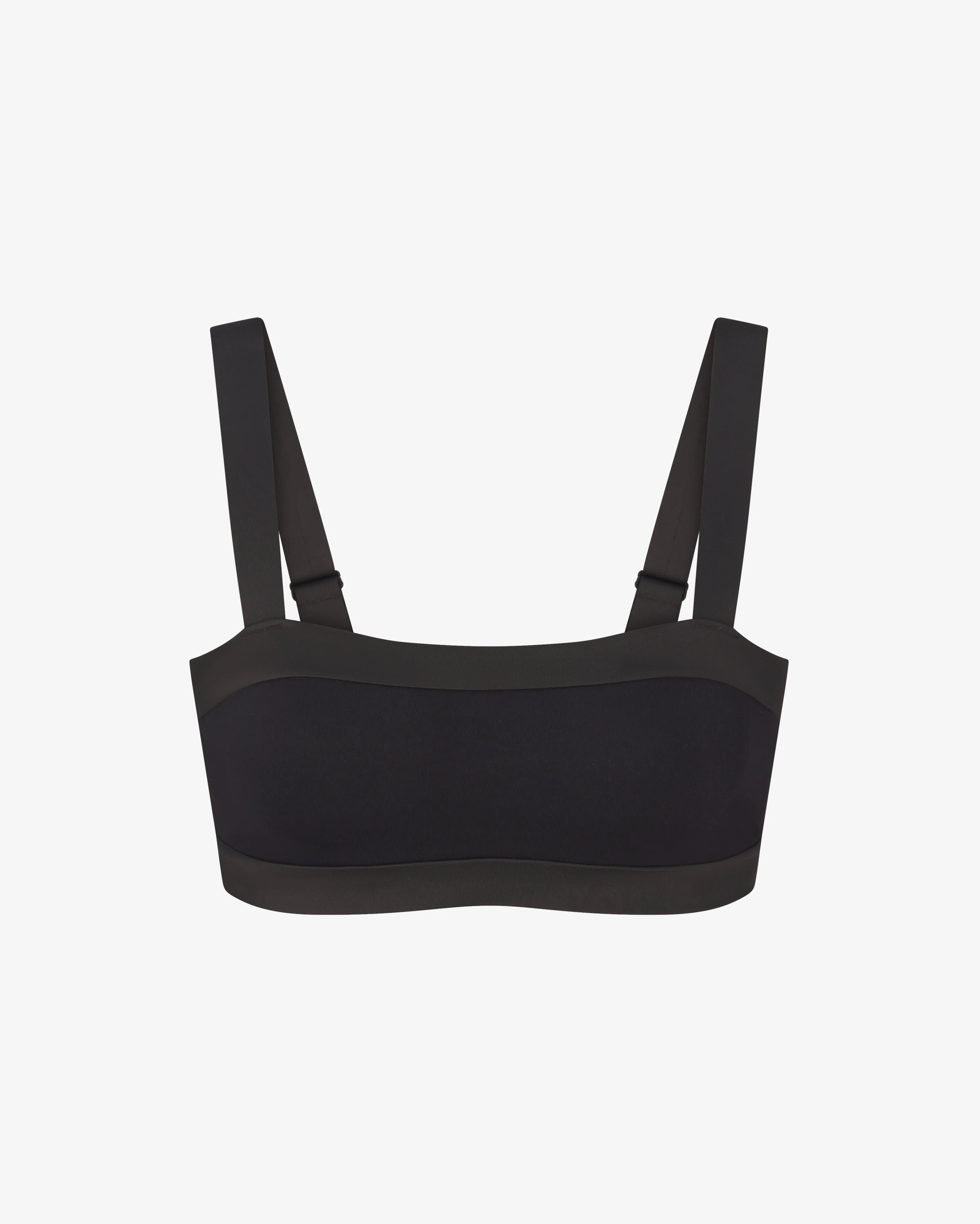 NikeSKIMS - Women's Shine Scoop Neck Bra Top - (Obsidian)