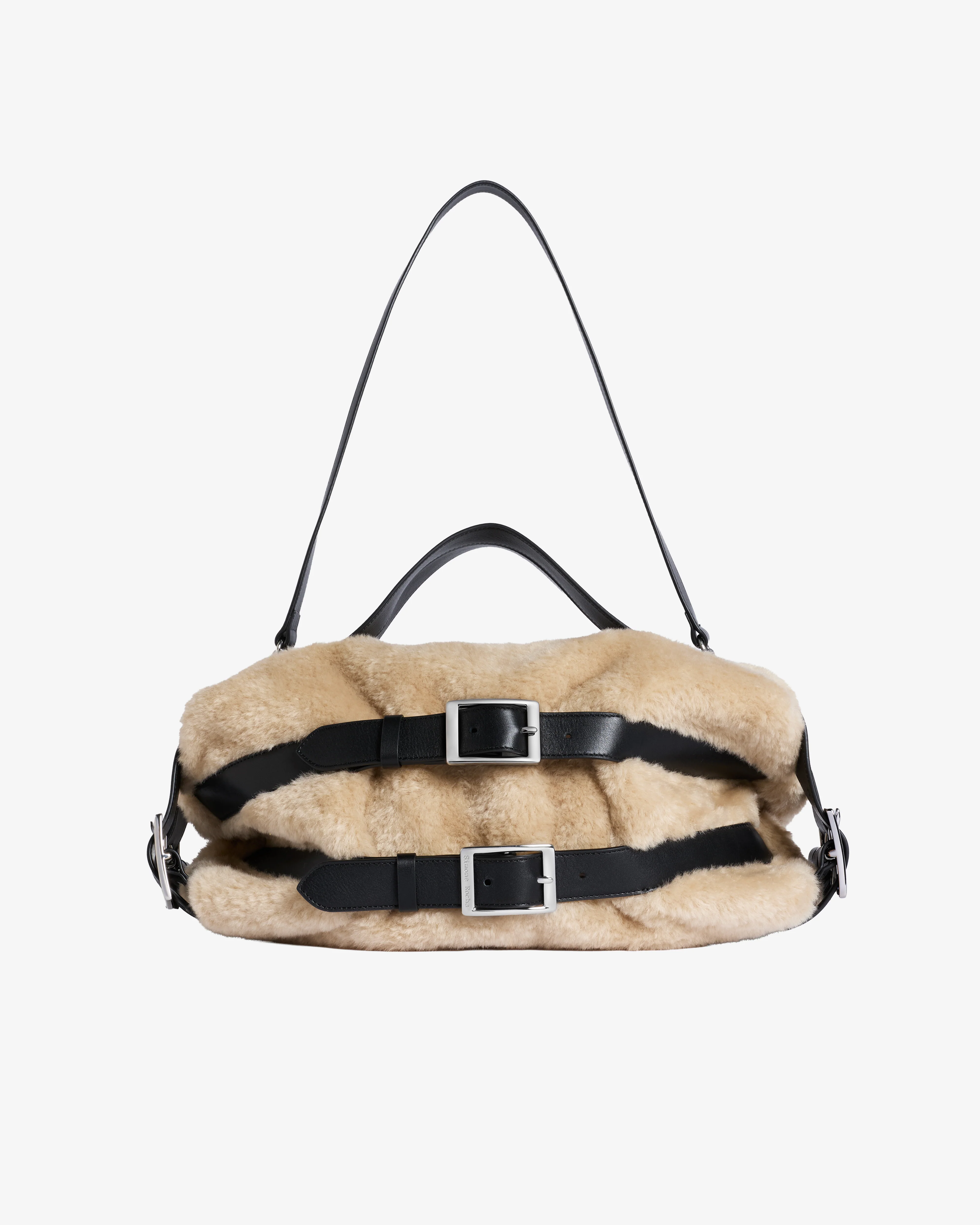 Simone Rocha - Women's Faux Fur Biker Belt Bag - (Blonde)