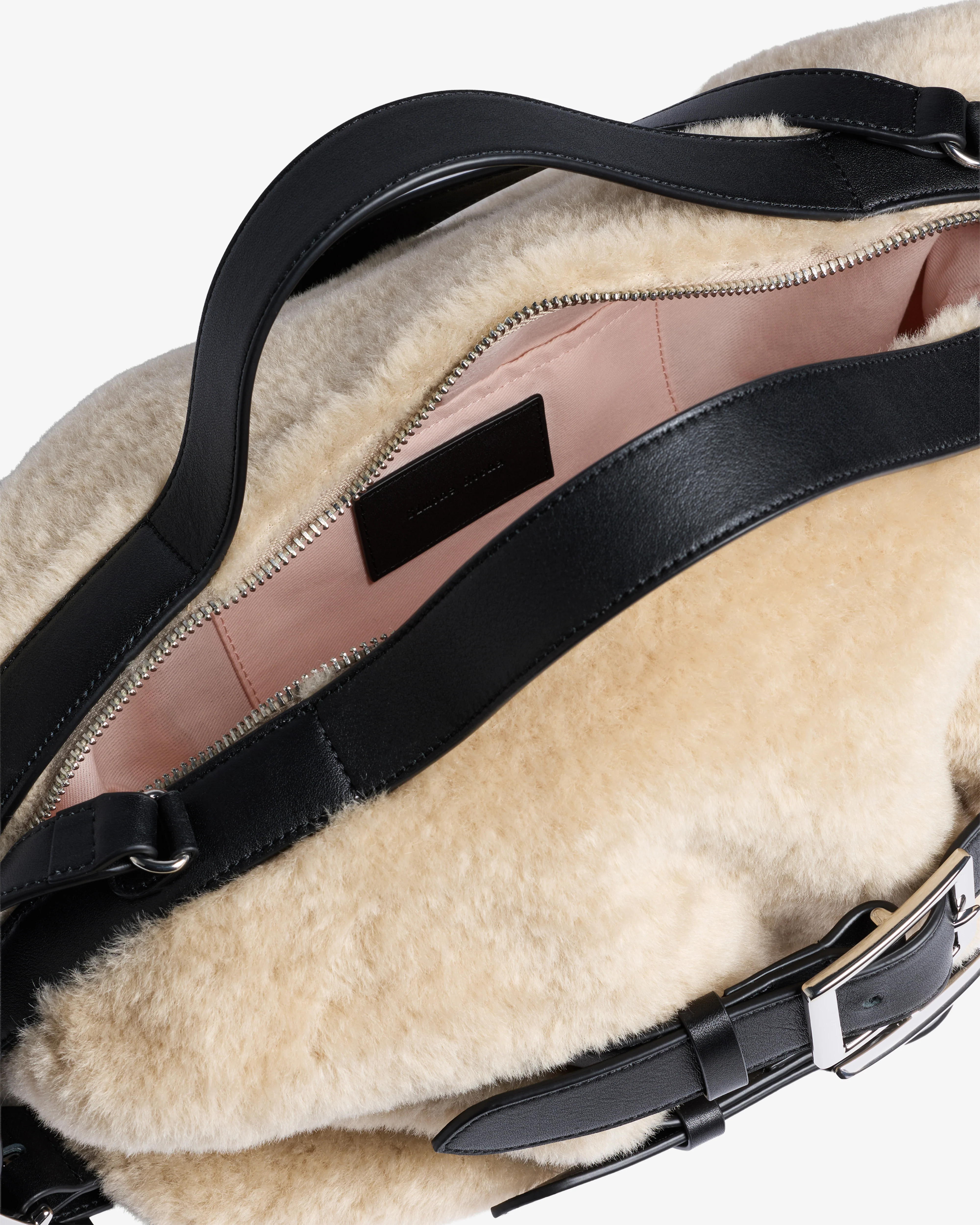 Simone Rocha - Women's Faux Fur Biker Belt Bag - (Blonde)