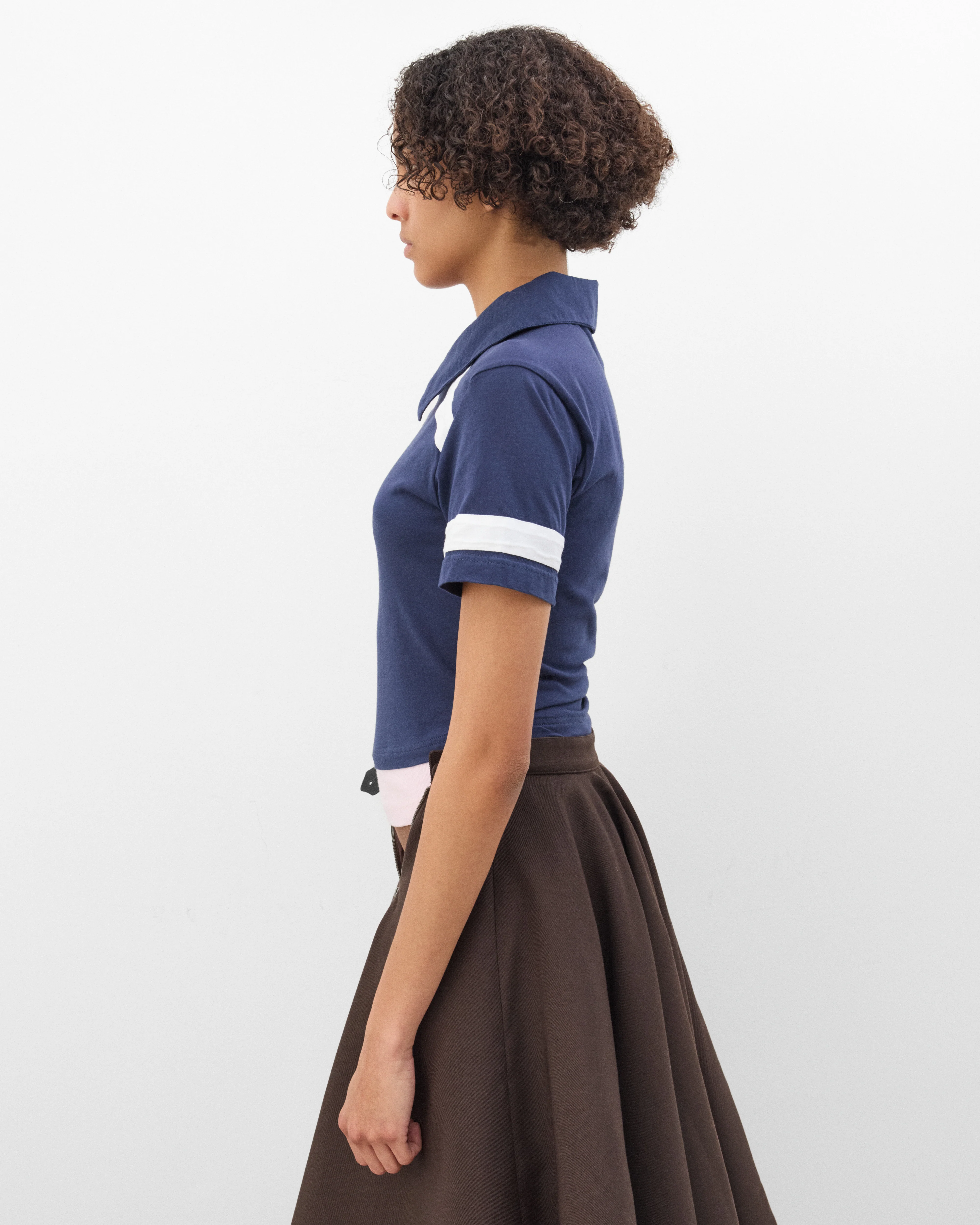 August Barron - Women's Tripple T-Shirt - (Navy/Pink/Grey)