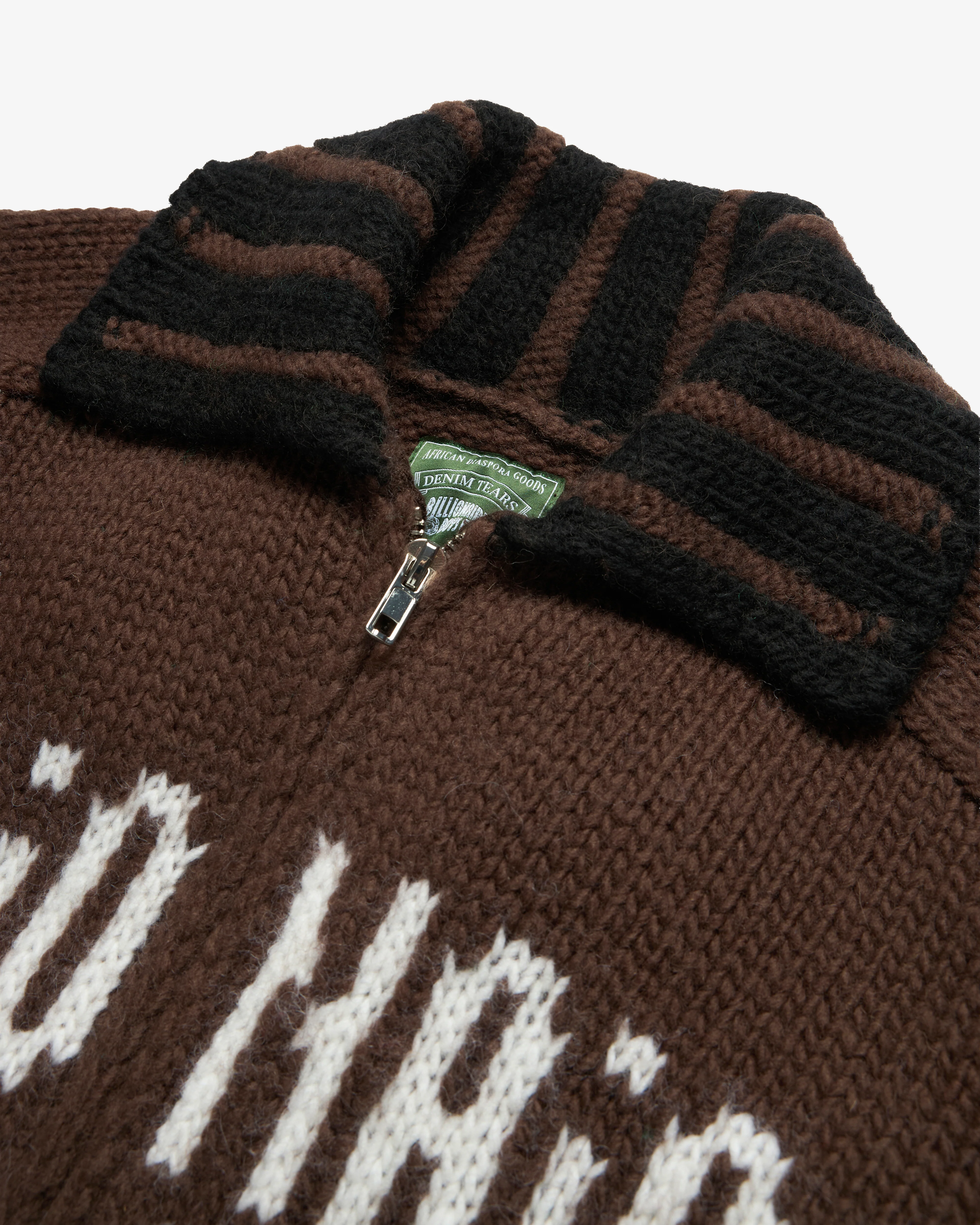 Denim Tears - Men's BBC Zip Sweater - (Brown)