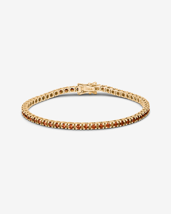 Kolours - Tennis Bracelet - (Orange)